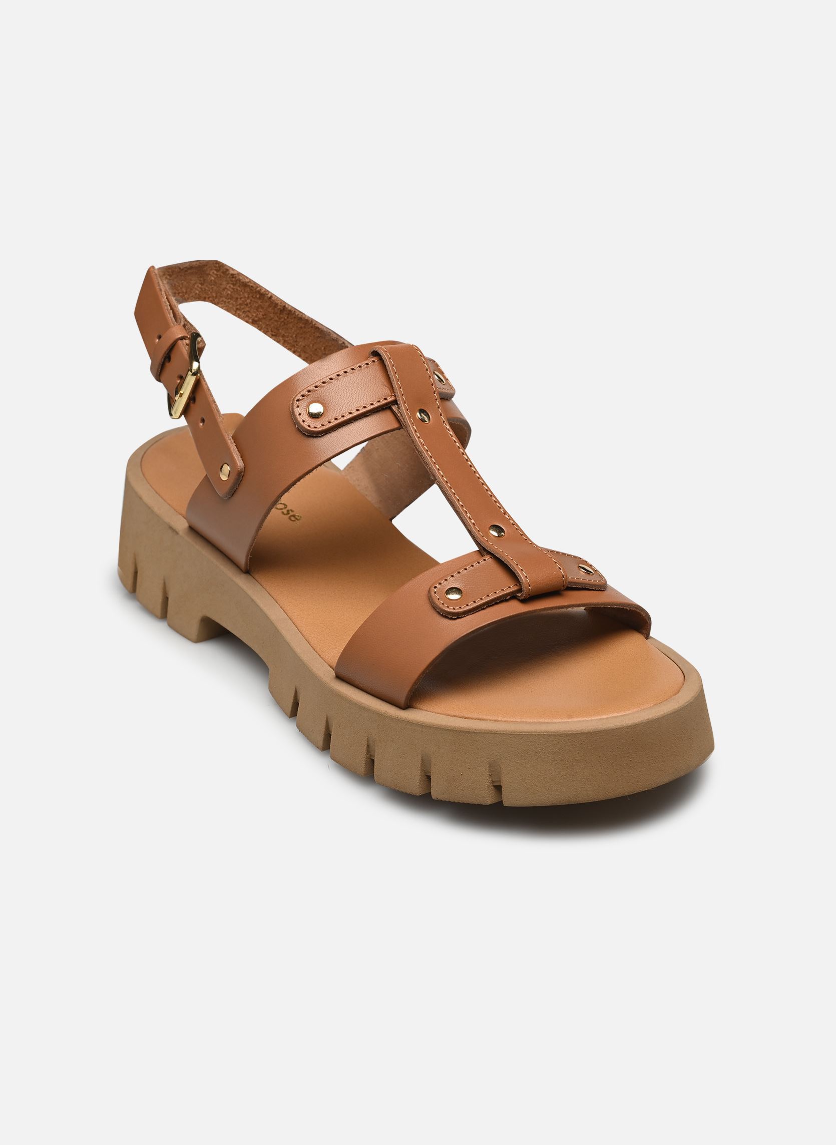 Platte sandalen Dolina - sandales dames bruin Georgia Rose Platte sandalen Dolina - sandales dames bruin COGNAC