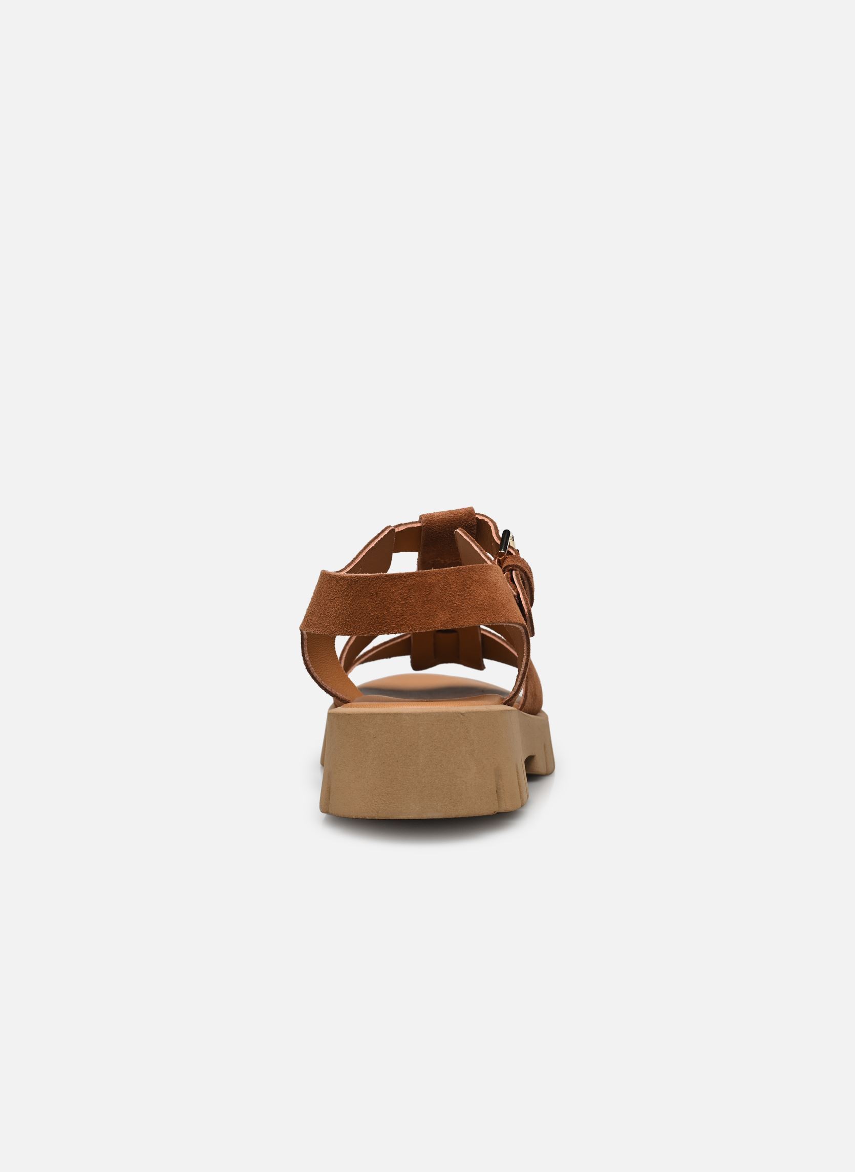 Flache Sandalen Decrant - sandales damen braun Georgia Rose Flache Sandalen Decrant - sandales damen braun COGNAC