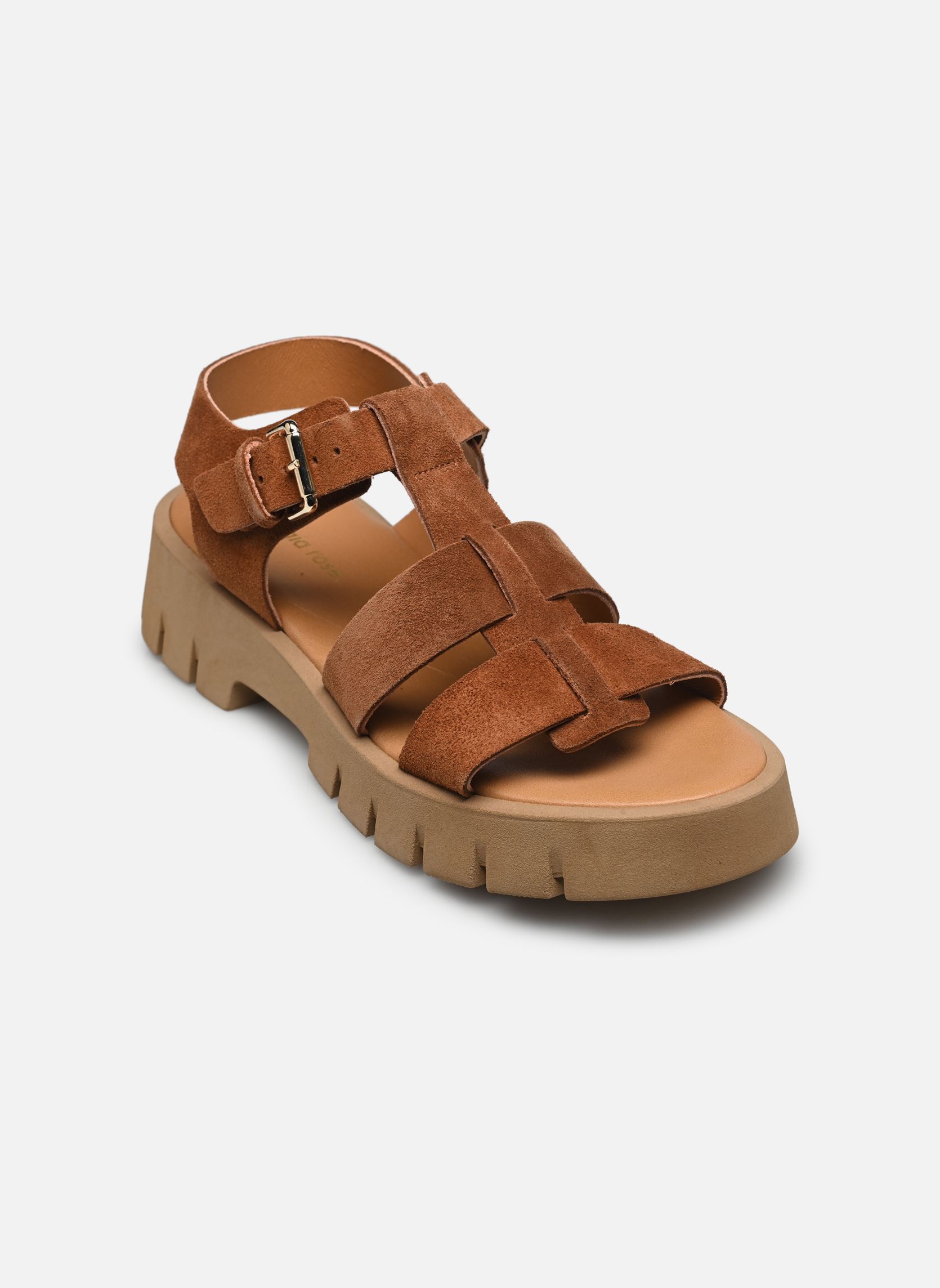 Flache Sandalen Decrant - sandales damen braun Georgia Rose Flache Sandalen Decrant - sandales damen braun COGNAC