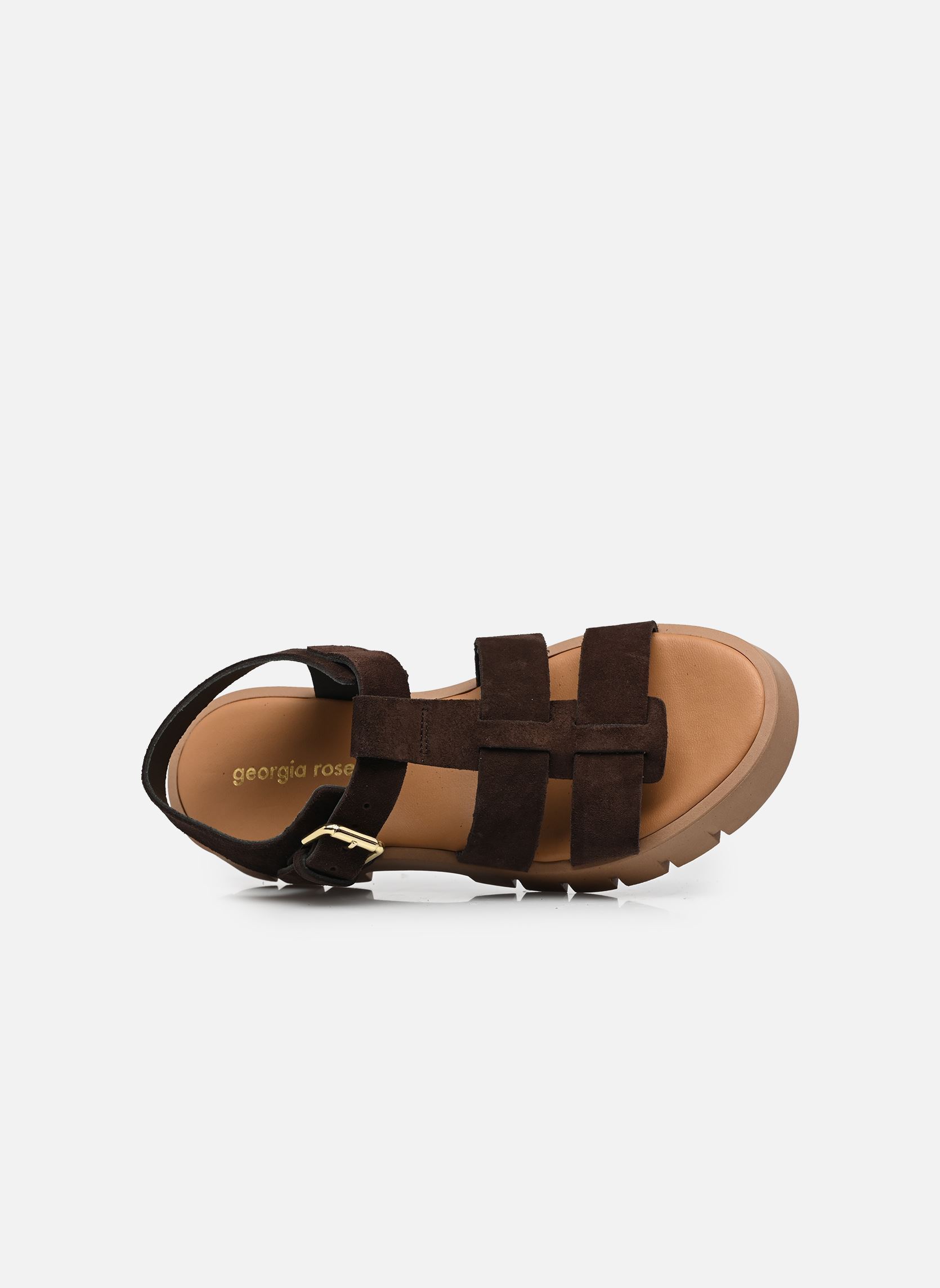 Flache Sandalen Decrant - sandales damen braun Georgia Rose Flache Sandalen Decrant - sandales damen braun CHOCOLAT