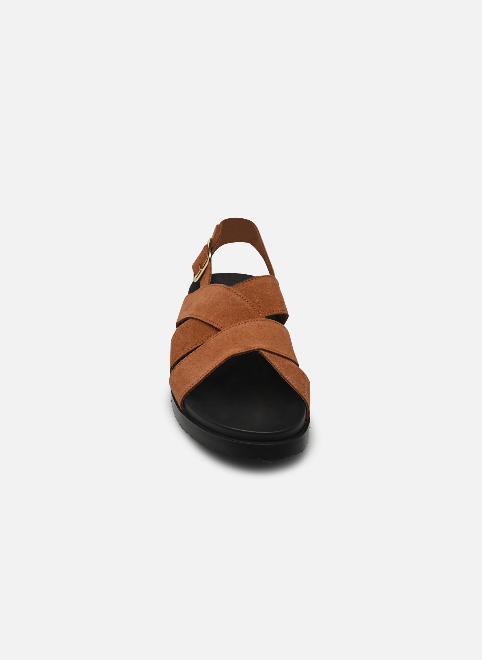 Flache Sandalen Deplus - sandales damen braun Georgia Rose Flache Sandalen Deplus - sandales damen braun COGNAC