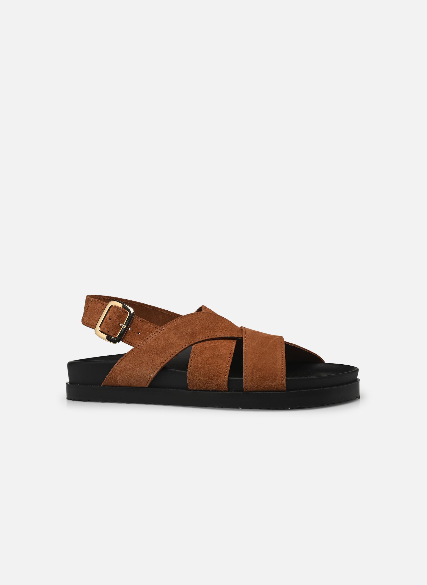 Flache Sandalen Deplus - sandales damen braun Georgia Rose Flache Sandalen Deplus - sandales damen braun COGNAC