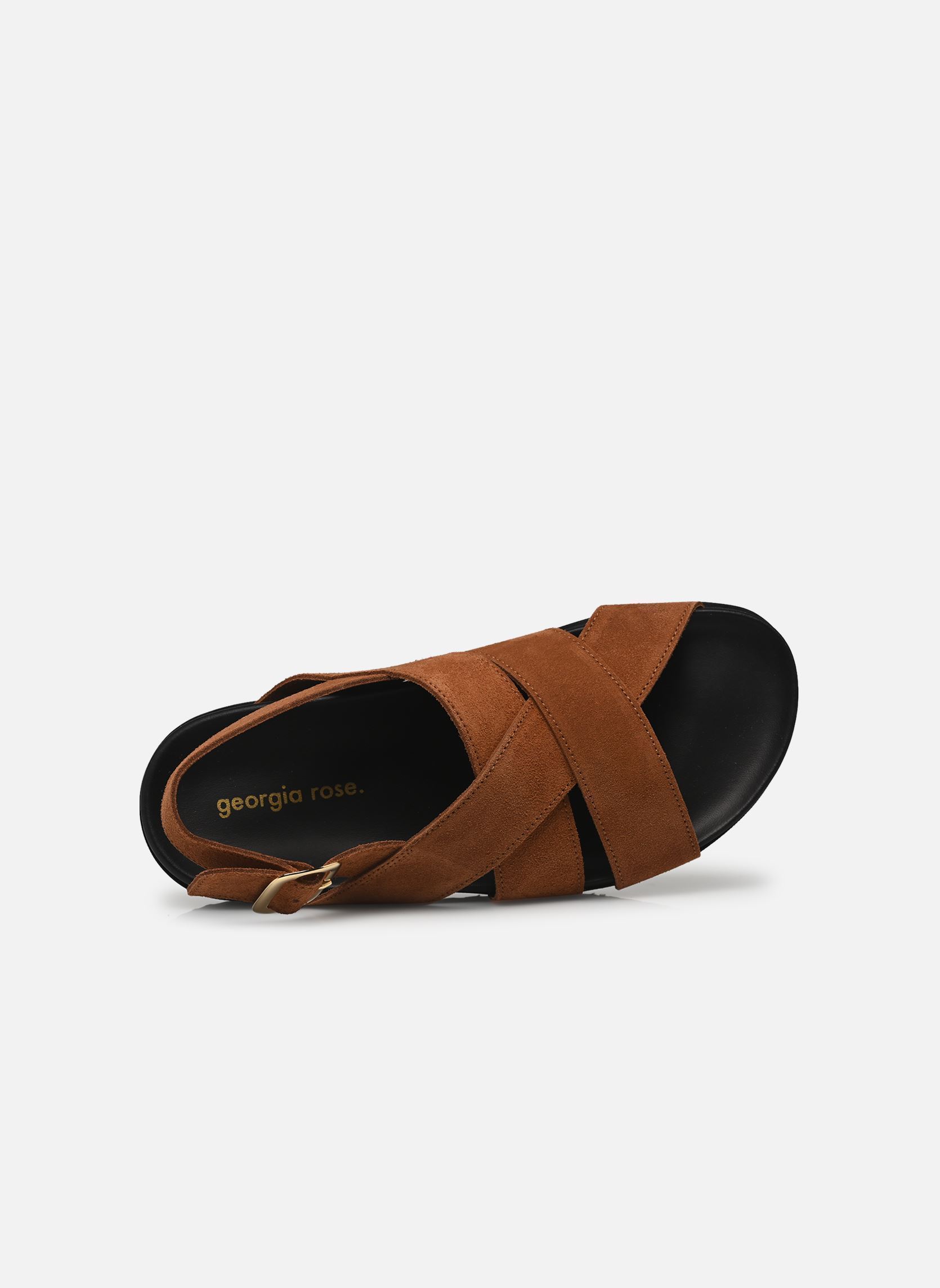 Flache Sandalen Deplus - sandales damen braun Georgia Rose Flache Sandalen Deplus - sandales damen braun COGNAC