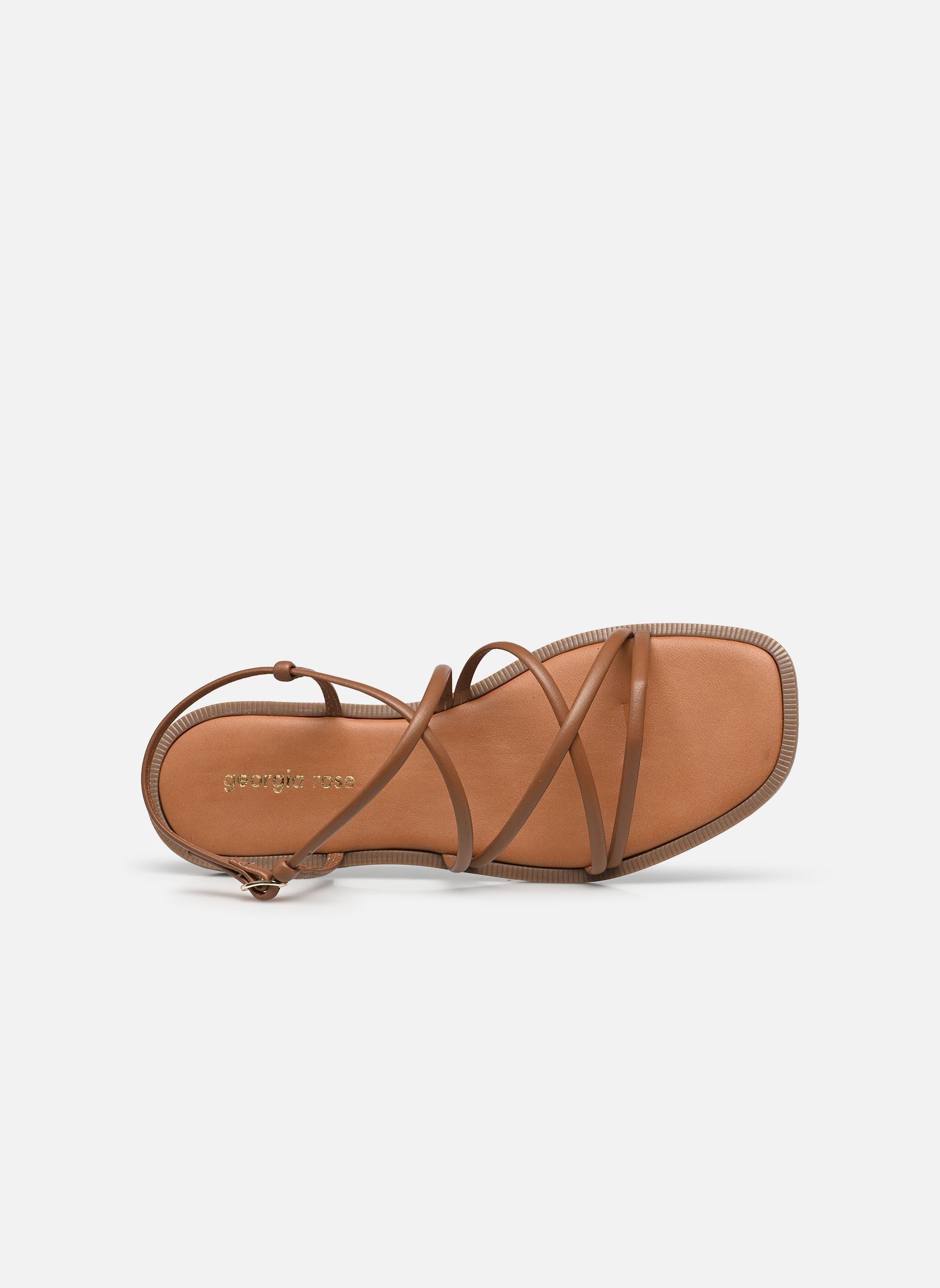 Sandales plates Defile - sandales femme marron Georgia Rose Sandales plates Defile - sandales femme marron COGNAC