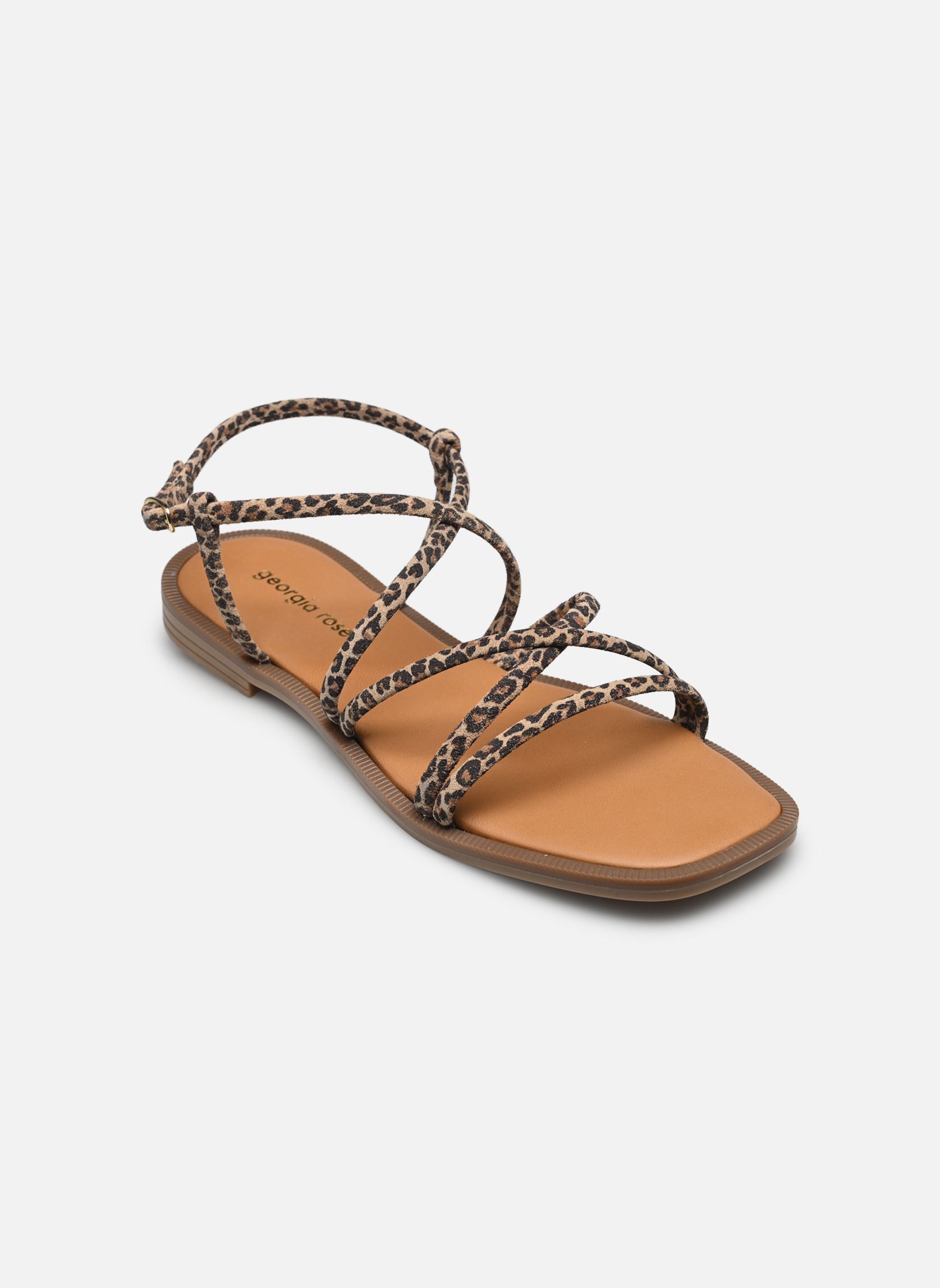Flache Sandalen Defile - sandales damen beige Georgia Rose Flache Sandalen Defile - sandales damen beige LÉOPARD