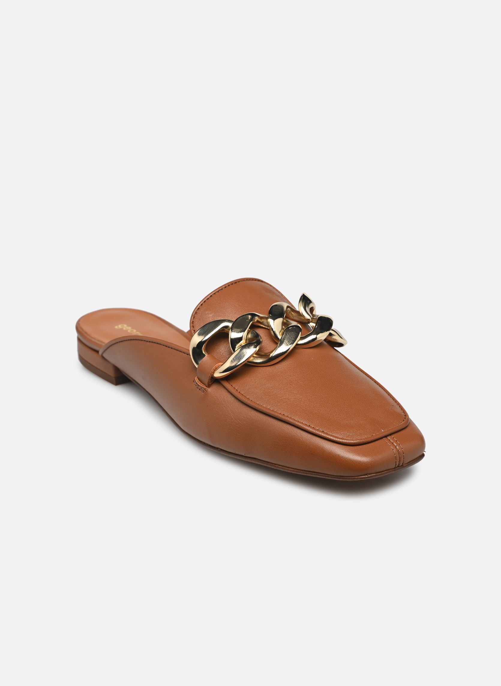 Pantoletten und Clogs Ago damen braun Georgia Rose Pantoletten und Clogs Ago damen braun COGNAC