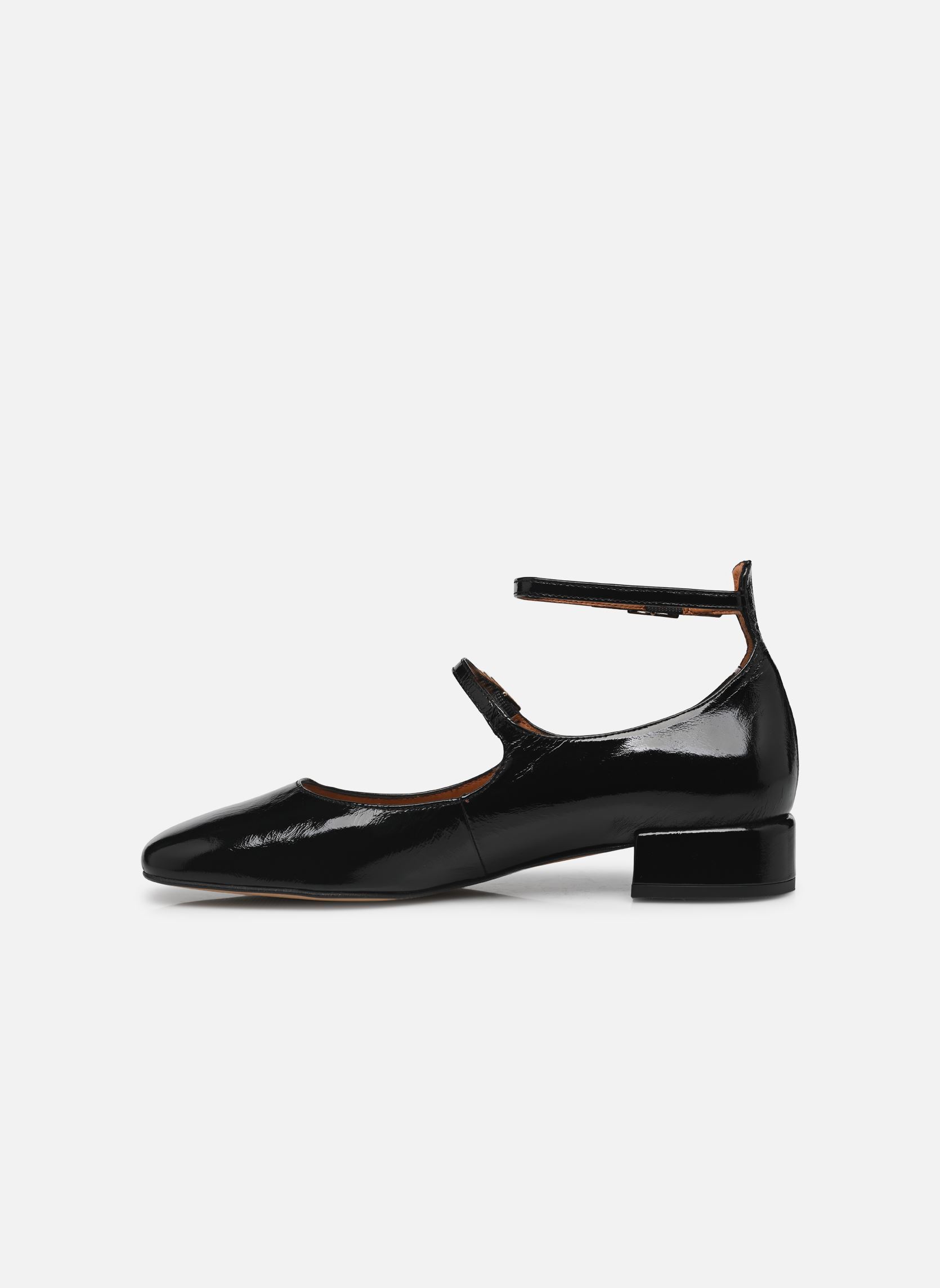 Babys Adouble - Cuir Vernis Plissé damen schwarz Georgia Rose Babys Adouble - Cuir Vernis Plissé damen schwarz NOIR