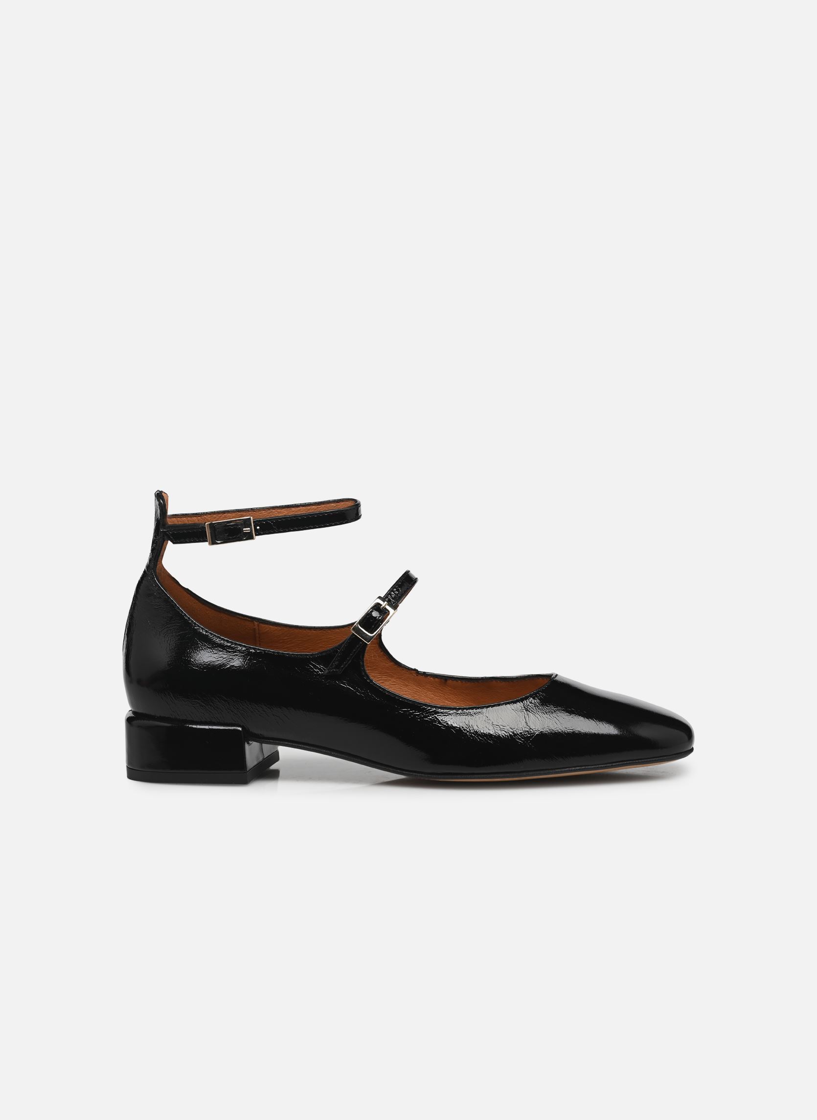 Babys Adouble - Cuir Vernis Plissé damen schwarz Georgia Rose Babys Adouble - Cuir Vernis Plissé damen schwarz NOIR