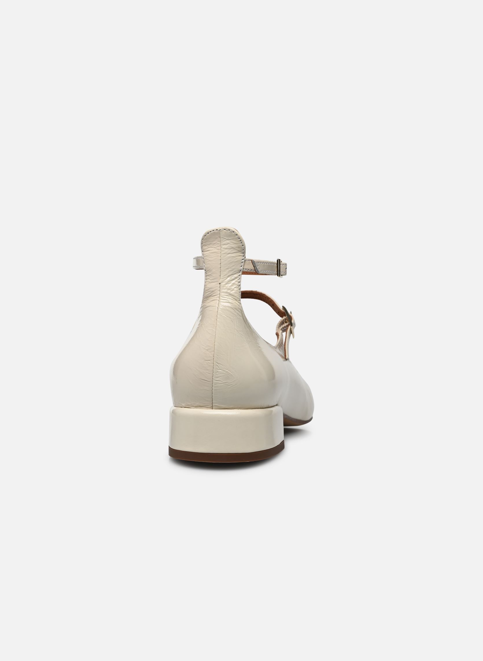 Babys Adouble - Cuir Vernis Plissé damen weiß Georgia Rose Babys Adouble - Cuir Vernis Plissé damen weiß ECRU