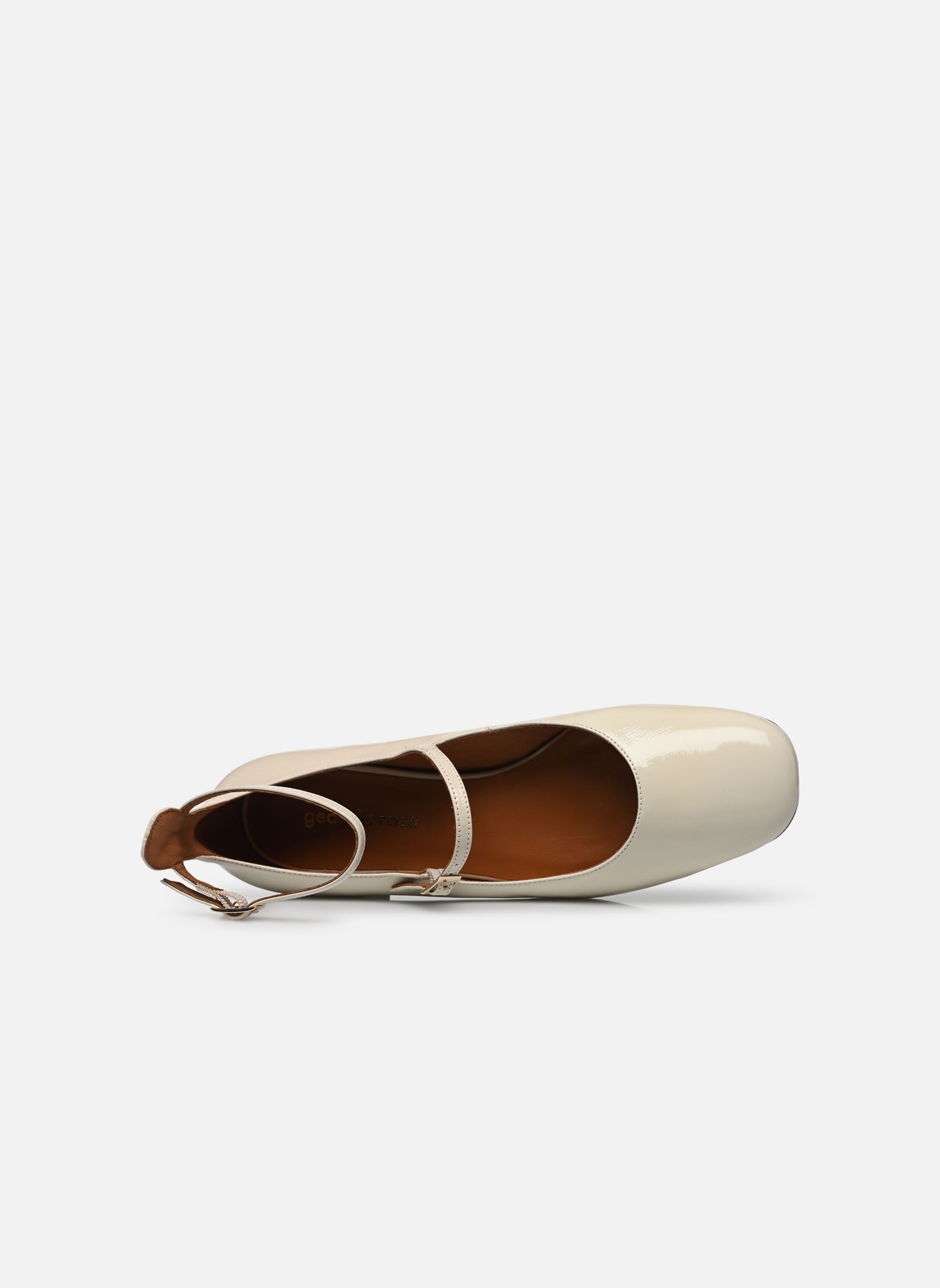 Babys Adouble - Cuir Vernis Plissé damen weiß Georgia Rose Babys Adouble - Cuir Vernis Plissé damen weiß ECRU