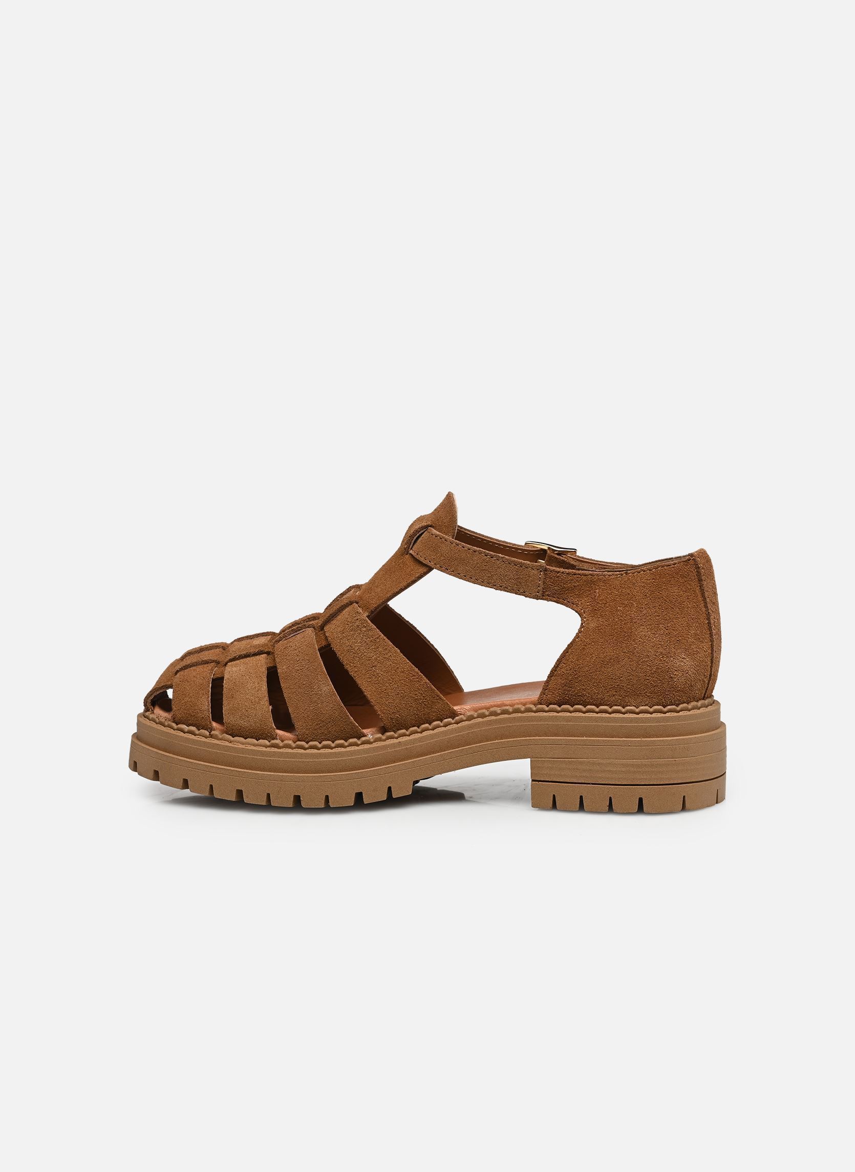 Flache Sandalen Cecage - sandales damen braun Georgia Rose Flache Sandalen Cecage - sandales damen braun COGNAC