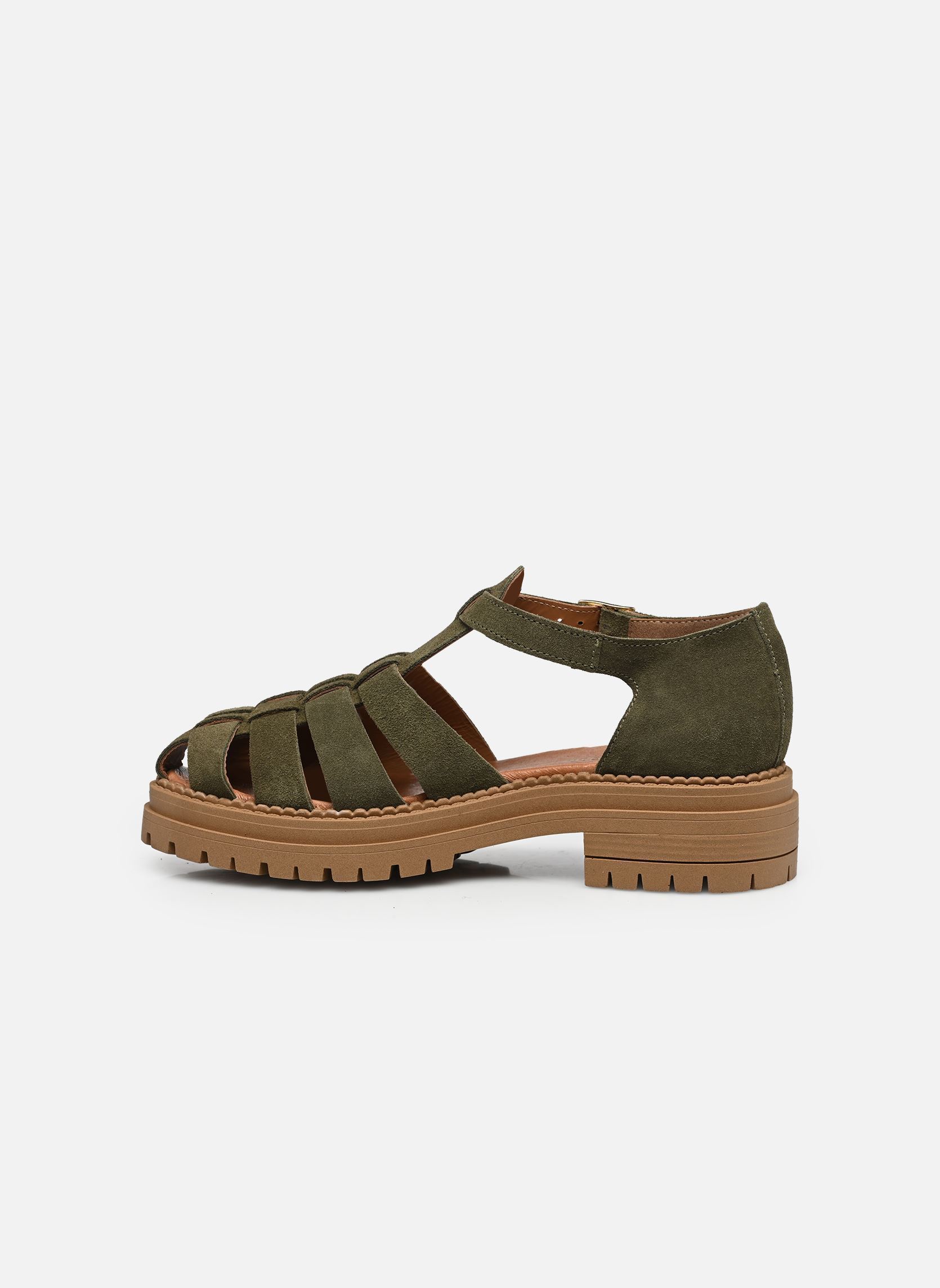 Platte sandalen Cecage - sandales dames groen Georgia Rose Platte sandalen Cecage - sandales dames groen KAKI