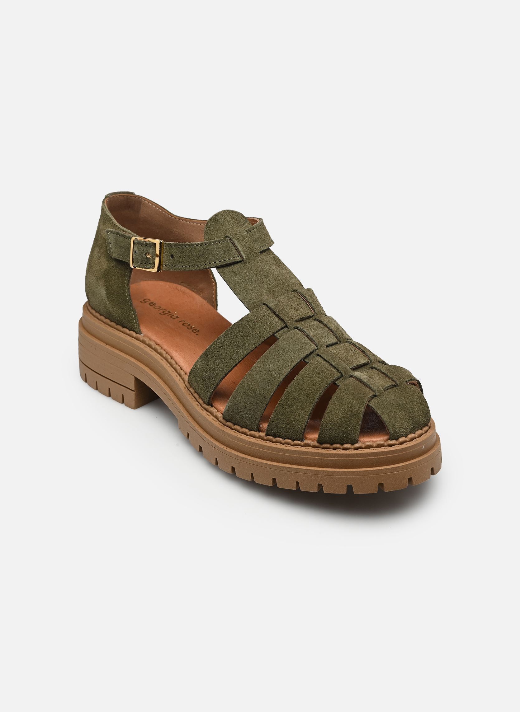 Platte sandalen Cecage - sandales dames groen Georgia Rose Platte sandalen Cecage - sandales dames groen KAKI