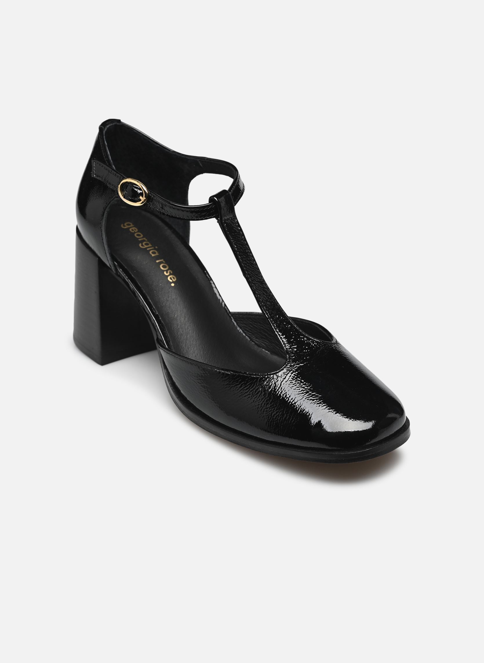 Décolleté Copin - Cuir Vernis plissé donna nero Georgia Rose Décolleté Copin - Cuir Vernis plissé donna nero NOIR