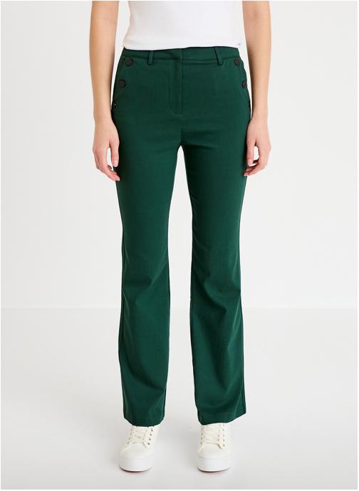 Cache Cache Pantalons droit PANLACITPO2 femme vert
