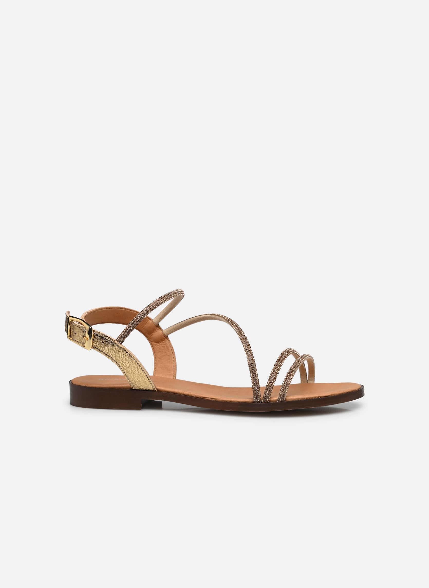 Flache Sandalen Cilote - sandales damen gold und bronze Georgia Rose Flache Sandalen Cilote - sandales damen gold und bronze OR