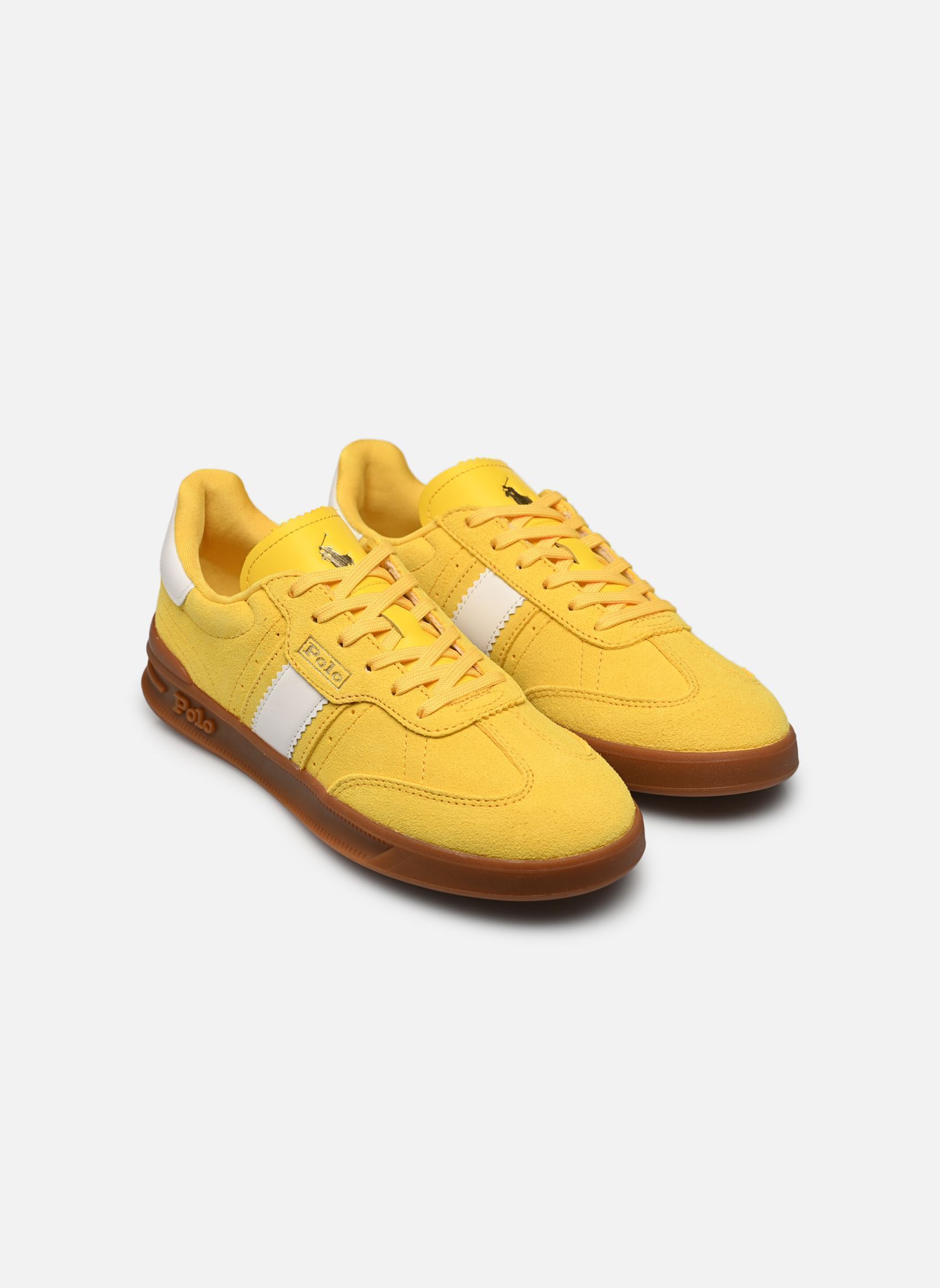 Baskets HERITAGE AERA femme jaune Polo Ralph Lauren Baskets HERITAGE AERA femme jaune Canary yellow