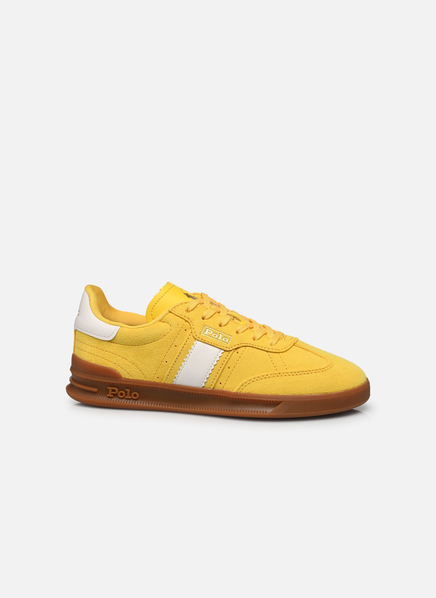 Baskets HERITAGE AERA femme jaune Polo Ralph Lauren Baskets HERITAGE AERA femme jaune Canary yellow