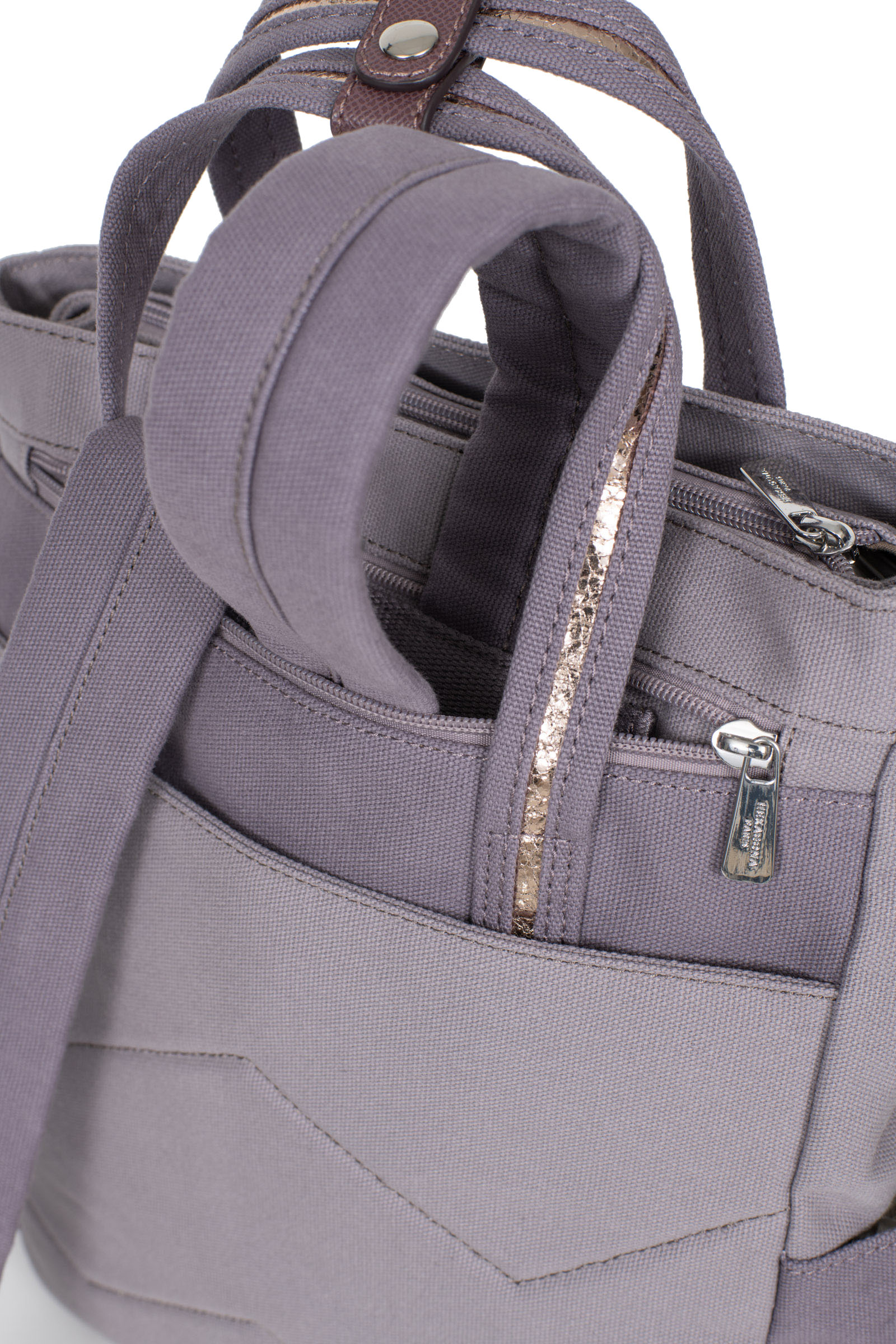 Sac cabine 40cm transformable en sac à dos - Green Travel - Polyester - Gris | Ma Maroquinerie Sac cabine 40cm transformable en sac à dos - Green Travel - Polyester - Gris | Ma Maroquinerie