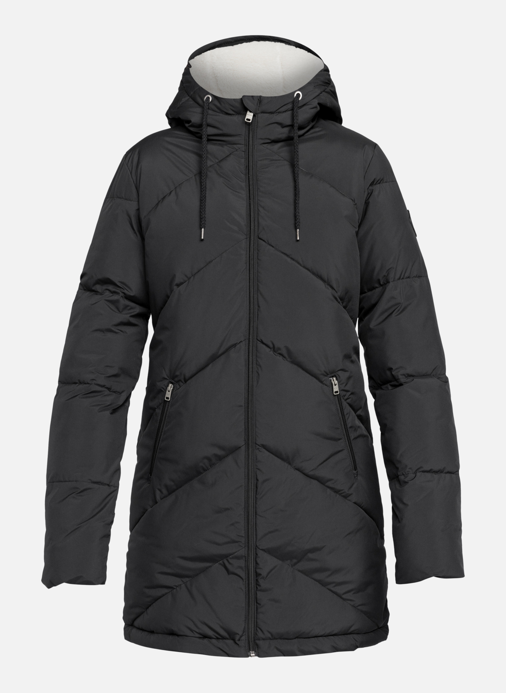 Blousons Veste longue à capuche BETTER WEATHER. femme noir Roxy Blousons Veste longue à capuche BETTER WEATHER. femme noir Noir
