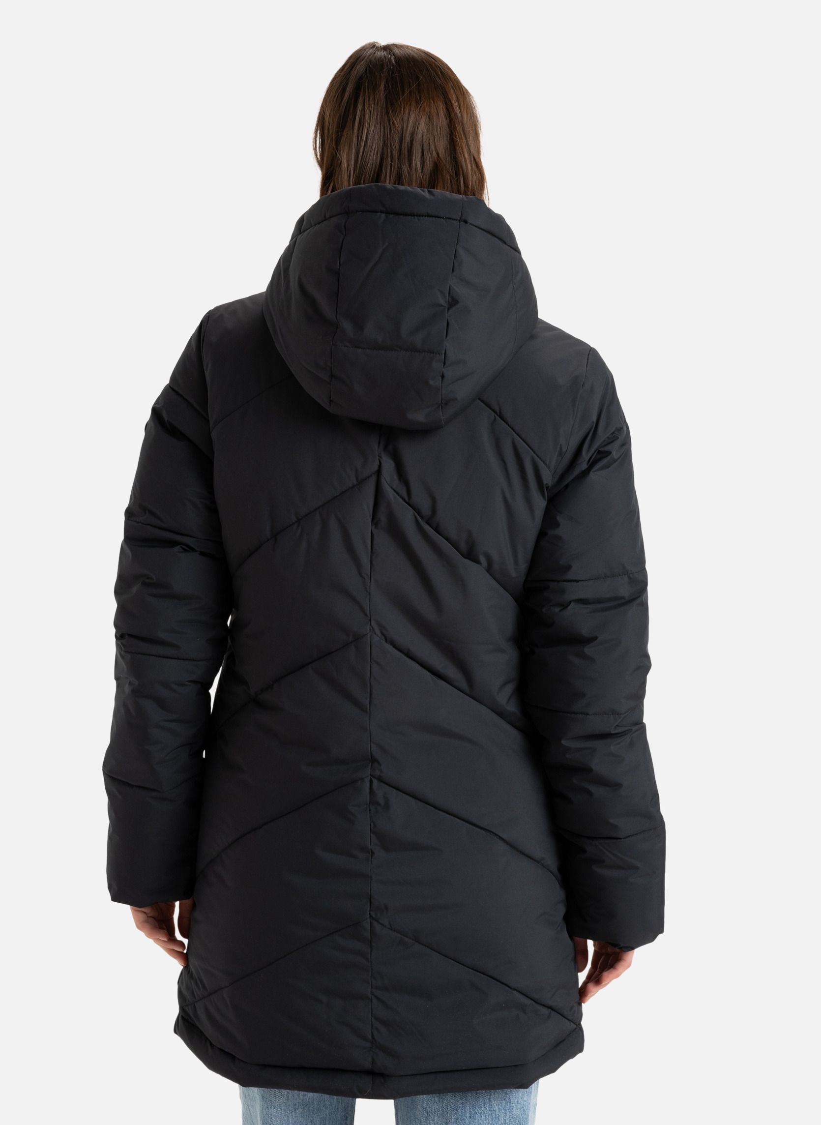 Blousons Veste longue à capuche BETTER WEATHER. femme noir Roxy Blousons Veste longue à capuche BETTER WEATHER. femme noir Noir