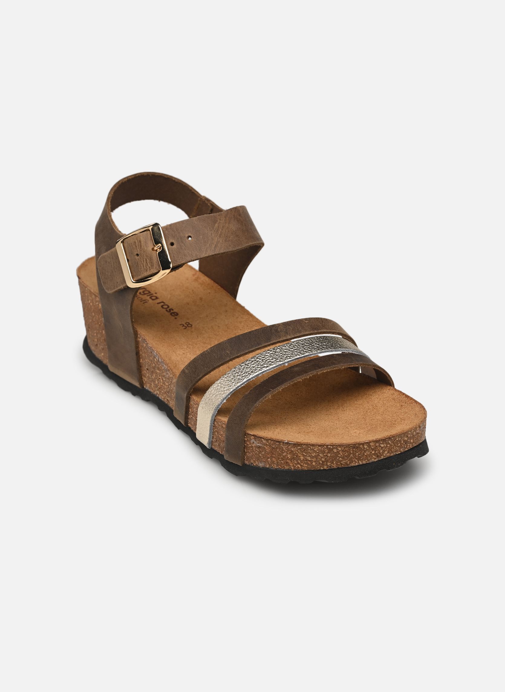 Keil- und Plateausandalen Rema - sandales damen braun Georgia Rose Soft Keil- und Plateausandalen Rema - sandales damen braun marron