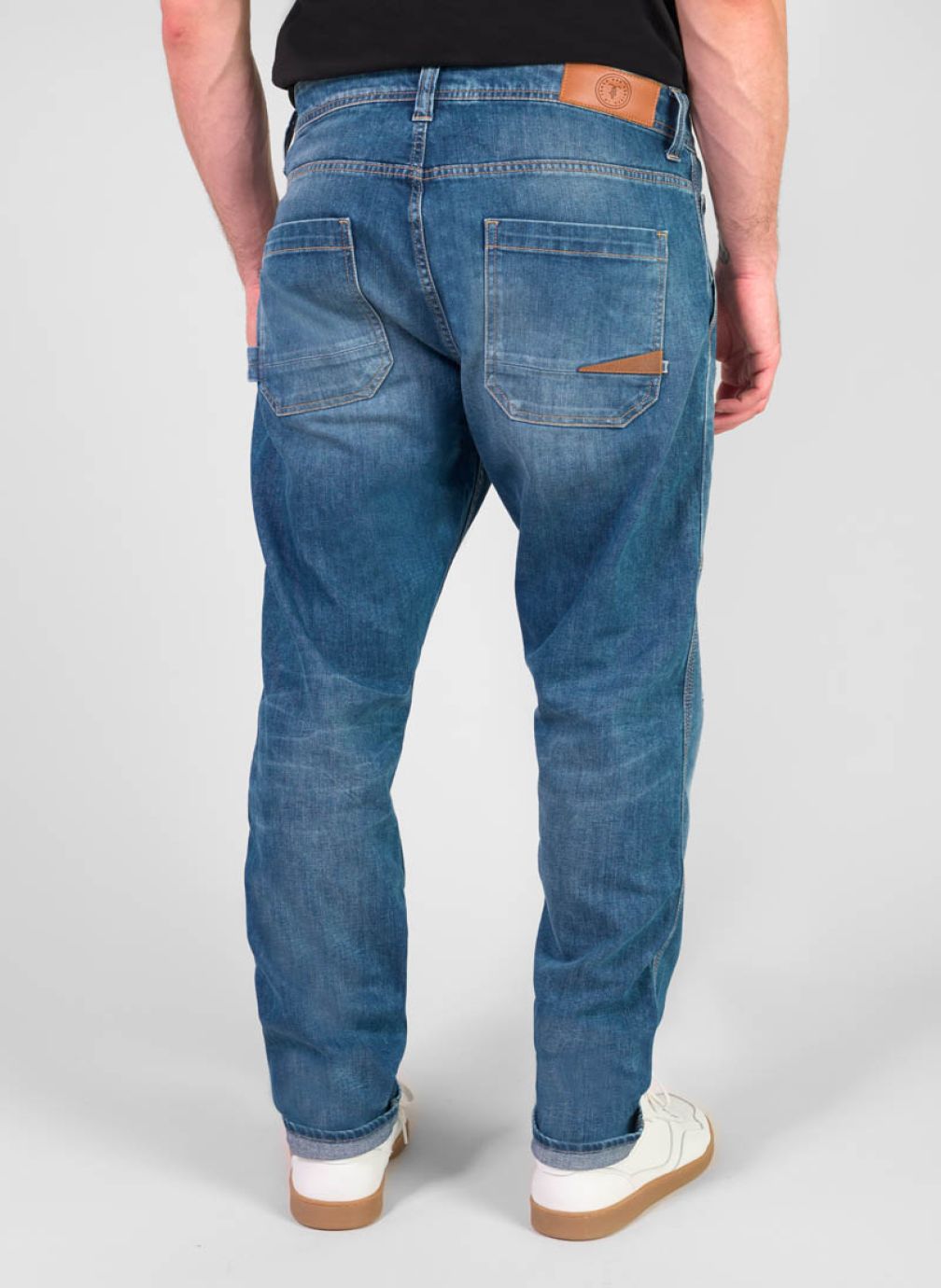 Jeans droit Jeans loose Blue homme bleu Le temps des cerises Jeans droit Jeans loose Blue homme bleu Bleu
