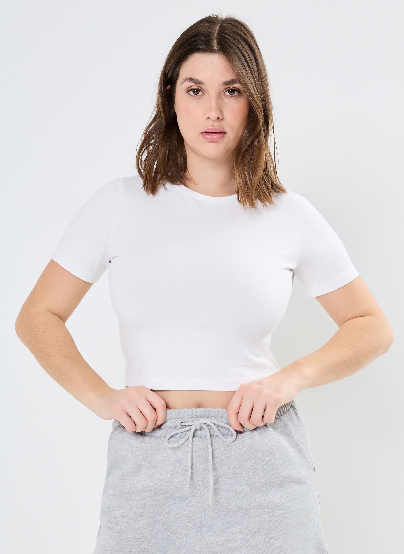 Tee-shirts T-SHIRT-COURT femme blanc MADE BY Tee-shirts T-SHIRT-COURT femme blanc BRIGHT WHITE