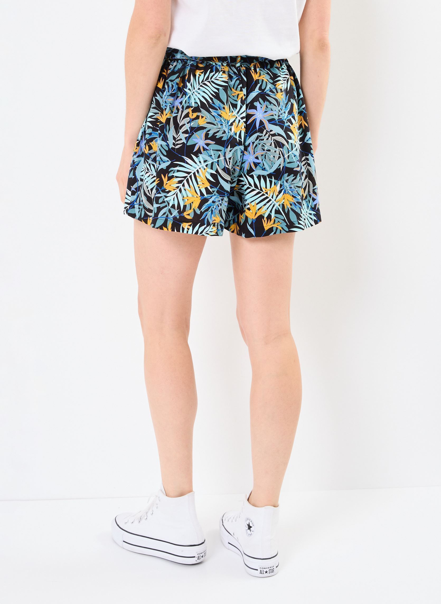 Shorts SHORT-PALMIER dames meerkleurig MADE BY Shorts SHORT-PALMIER dames meerkleurig IMP_PALME MULTICO_NOIR