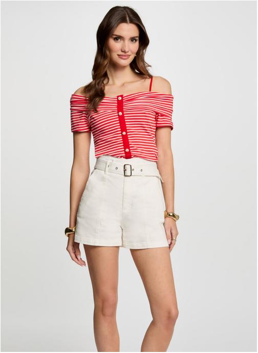 Morgan Tops 241-DROPEZ femme rouge