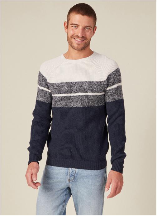 Bonobo Pulls Pulls basiques - FRENCHPUL3DH homme blanc