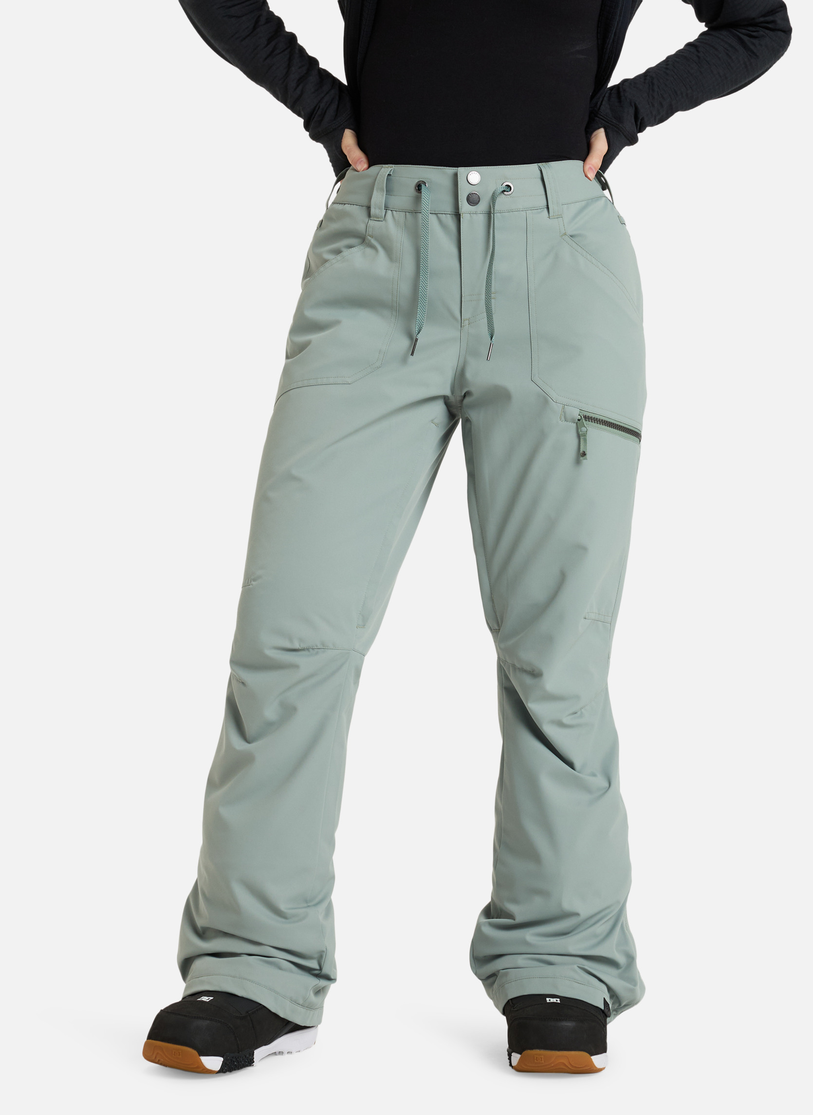 Pantalons droit Nadia femme vert Roxy Pantalons droit Nadia femme vert Vert