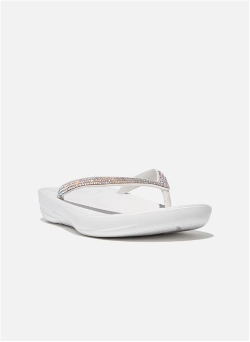FitFlop Tongs Tongs iQushion Sparkle femme blanc Sarenza France