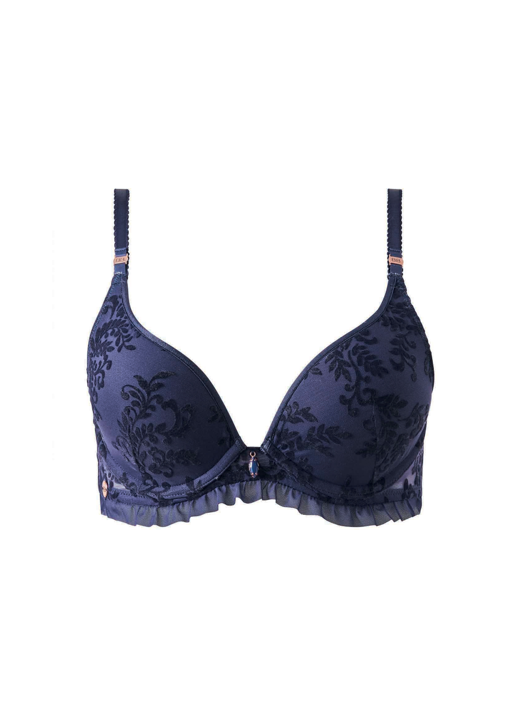Brassières Soutien-gorge ampliforme coques moulées bleu marine Festival femme bleu Brigitte Bardot Brassières Soutien-gorge ampliforme coques moulées bleu marine Festival femme bleu Bleu