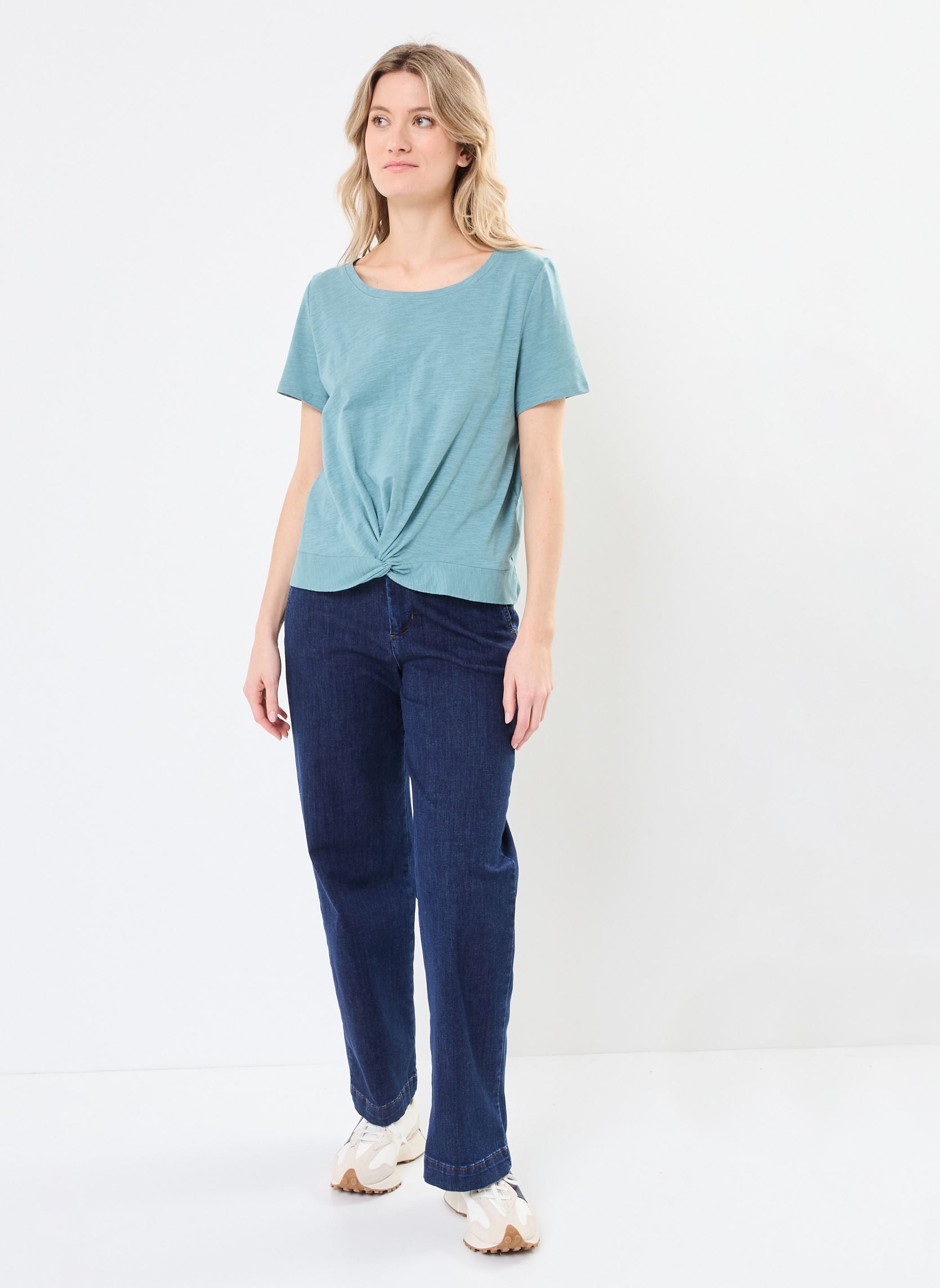 Tee-shirts manches courtes TEXAS femme vert MADE BY Tee-shirts manches courtes TEXAS femme vert TRELLIS