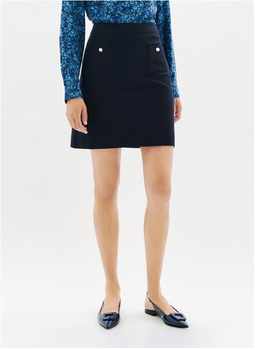 Caroll Jupes mi-longues 242J-JADDY1 femme bleu