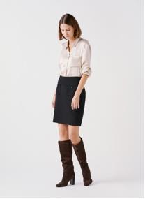 Jupes mi-longues 242J-JADDY1 femme noir Caroll Jupes mi-longues 242J-JADDY1 femme noir Noir