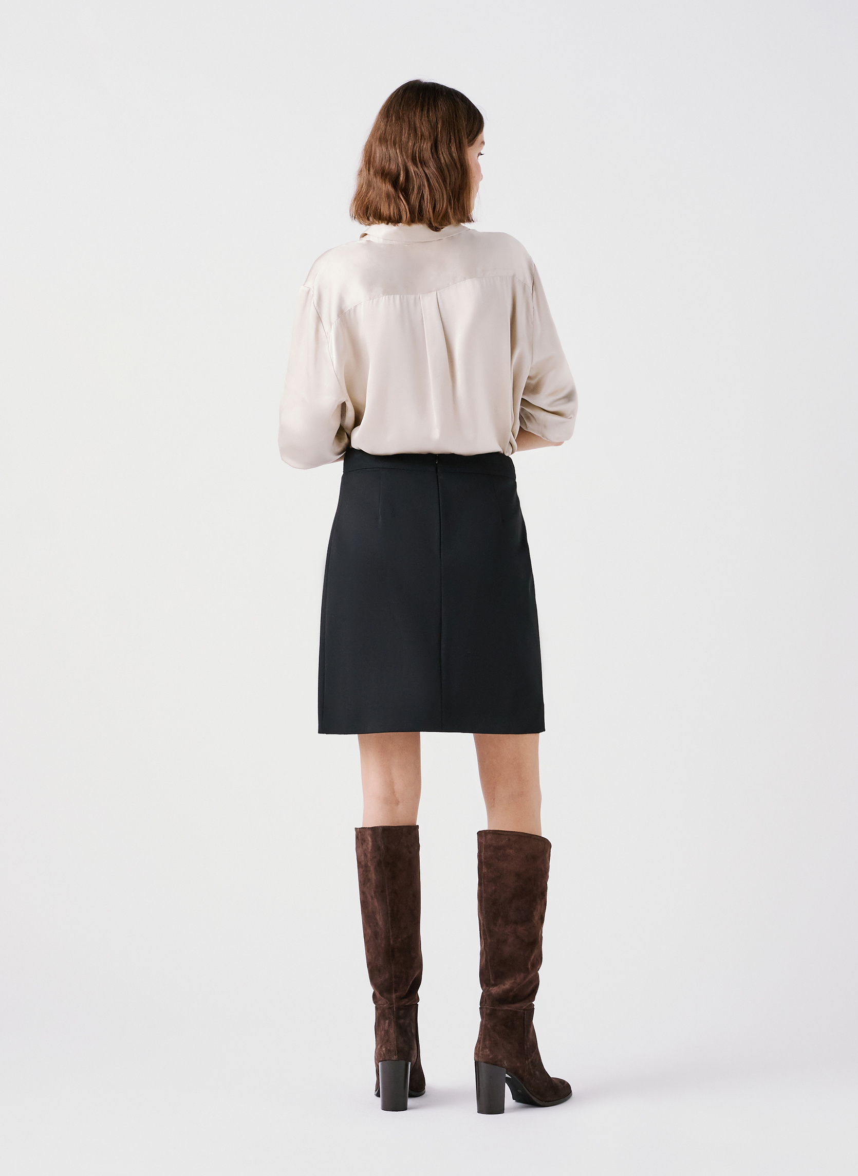 Jupes mi-longues 242J-JADDY1 femme noir Caroll Jupes mi-longues 242J-JADDY1 femme noir Noir