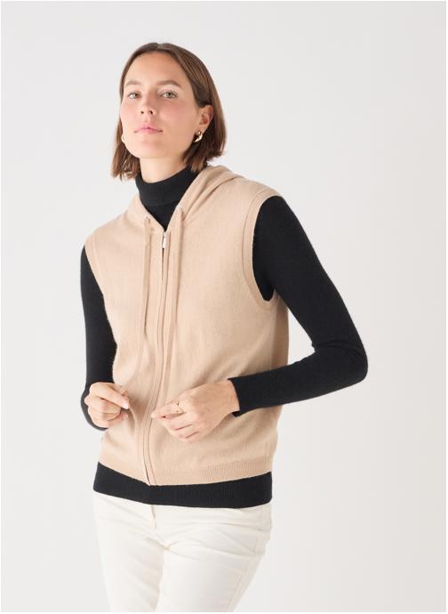Caroll Gilets 242K-MBASILOU femme beige