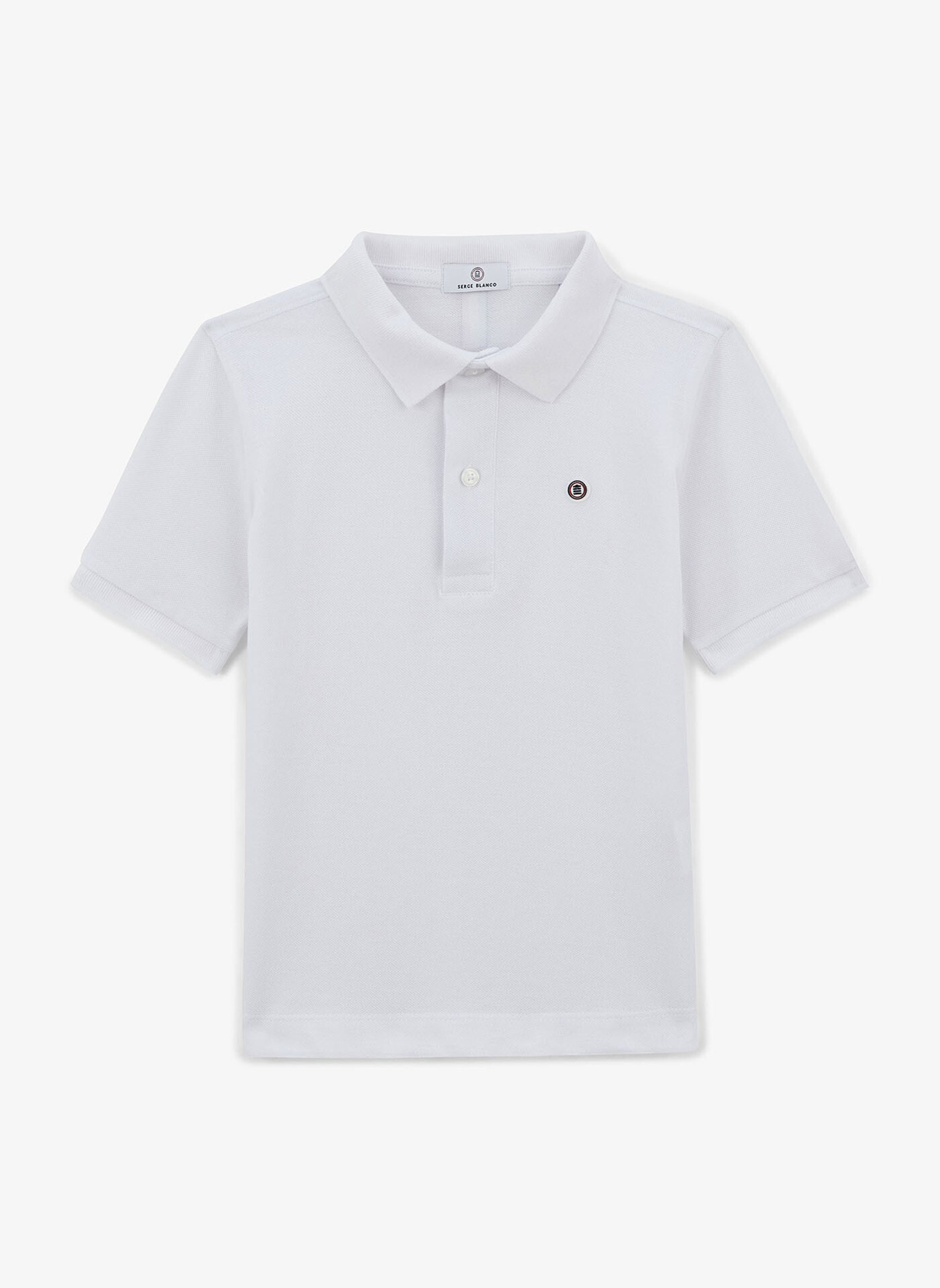 Polos Lucas garçon blanc Serge Blanco Polos Lucas garçon blanc Blanc