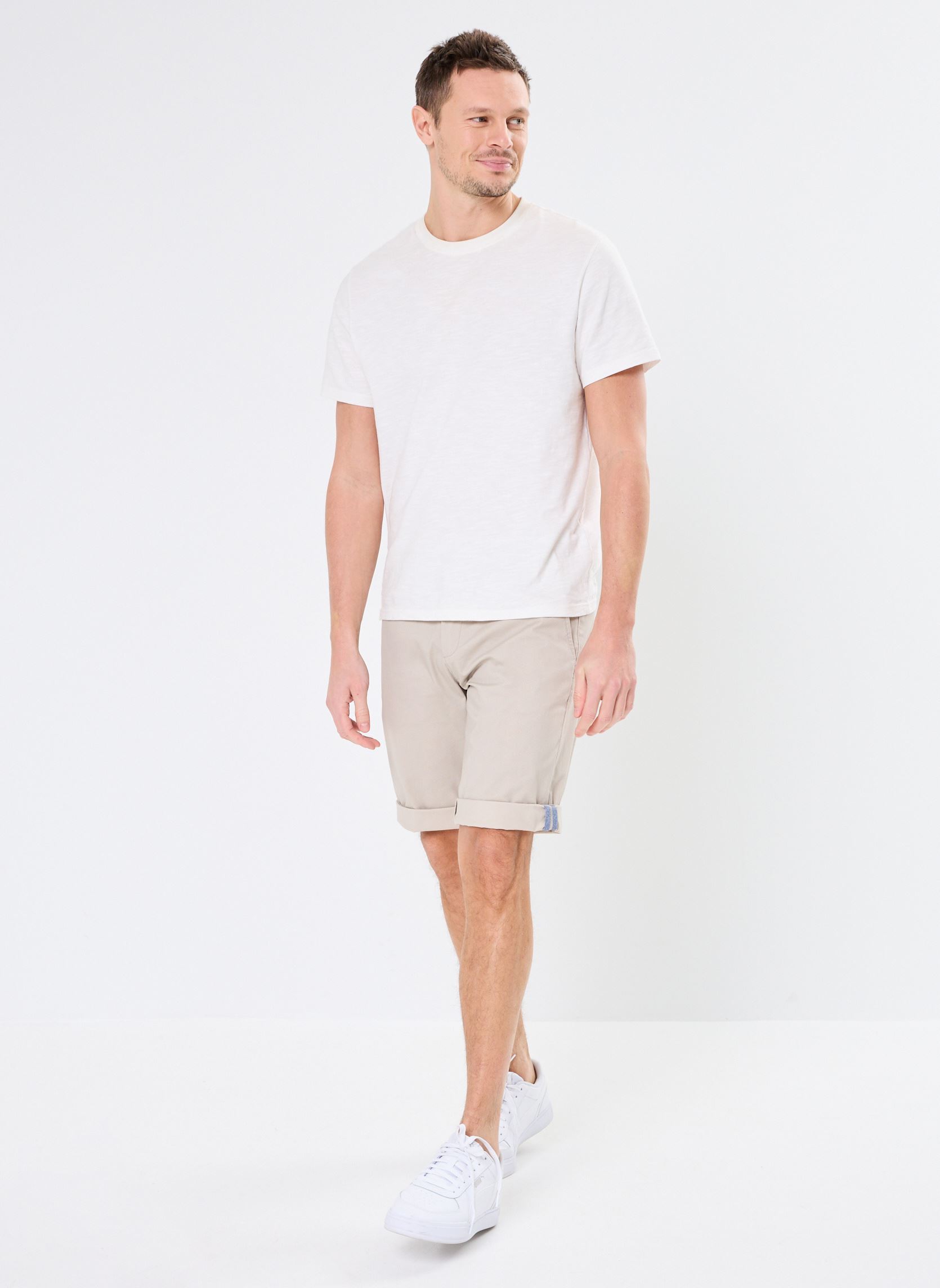 Bermudas SLIMANE SHORT homme beige Marvin&Co Bermudas SLIMANE SHORT homme beige IMP_MICRODOVE