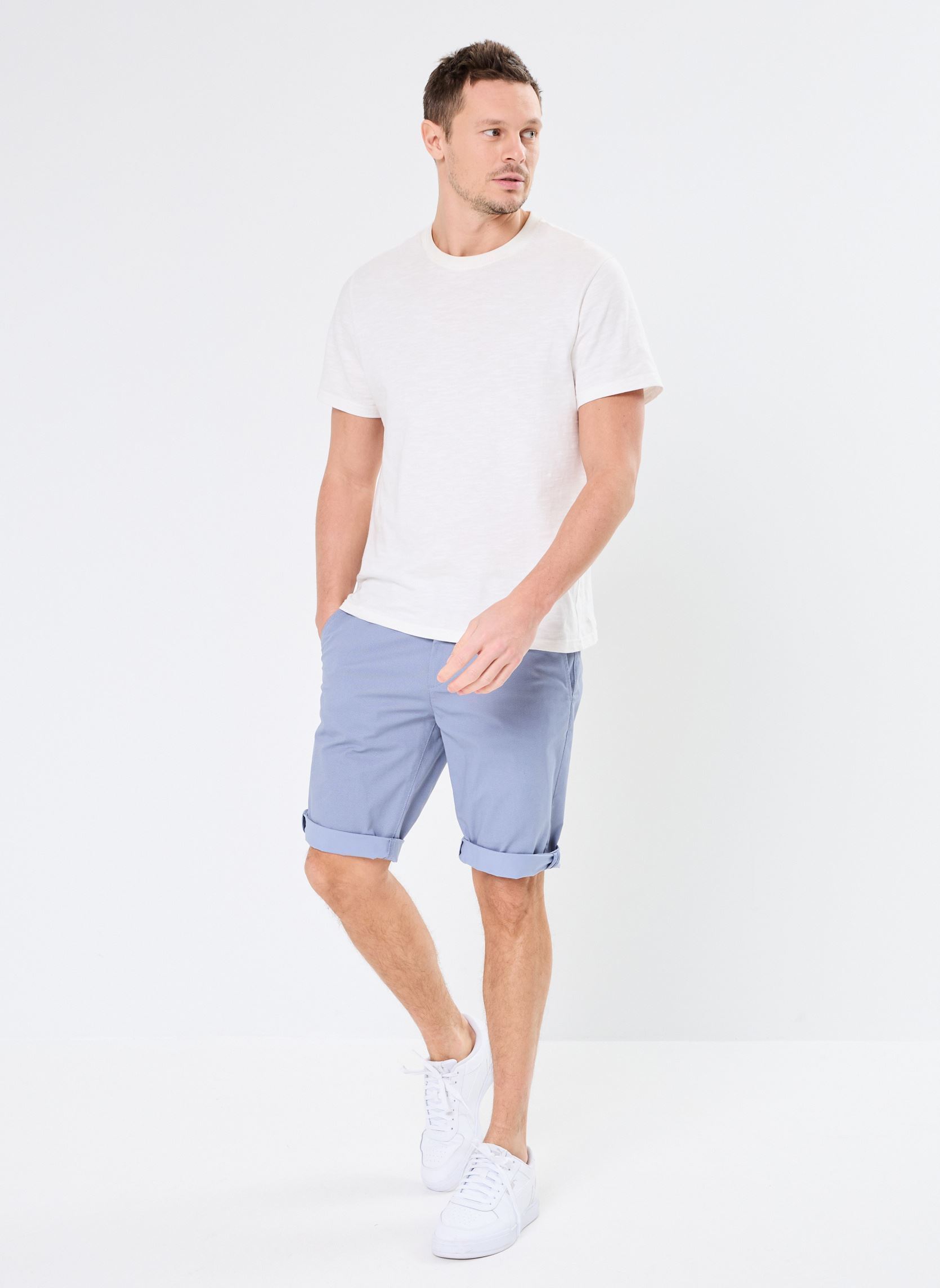 Bermuda's SLIMANE SHORT heren blauw Marvin&Co Bermuda's SLIMANE SHORT heren blauw IMP_MICRO1BLEU