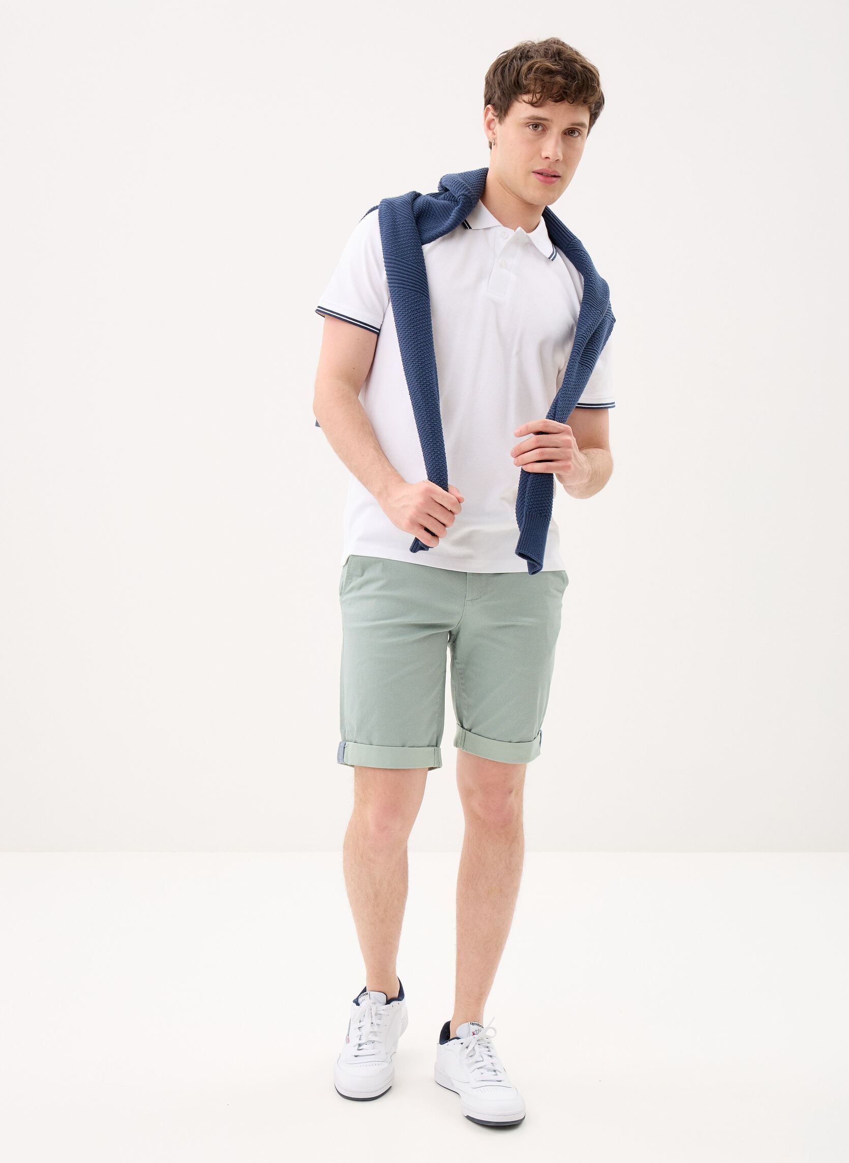 Bermudas SLIMANE SHORT homme vert Marvin&Co Bermudas SLIMANE SHORT homme vert IMP_MICRO1_VERT
