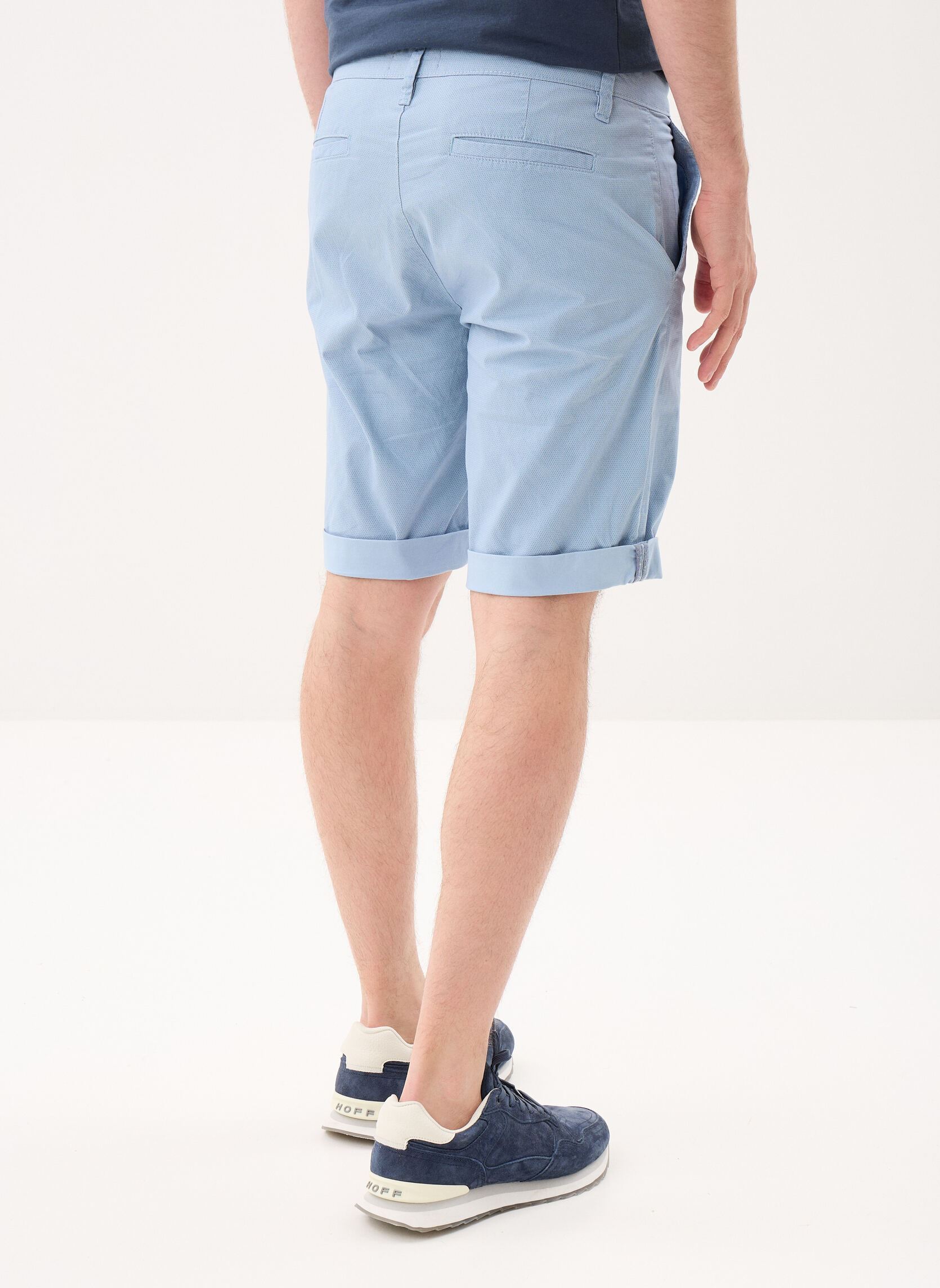 Bermuda-Shorts SLIMANE SHORT herren blau Marvin&Co Bermuda-Shorts SLIMANE SHORT herren blau IMP_MICRO BLEU_CIEL