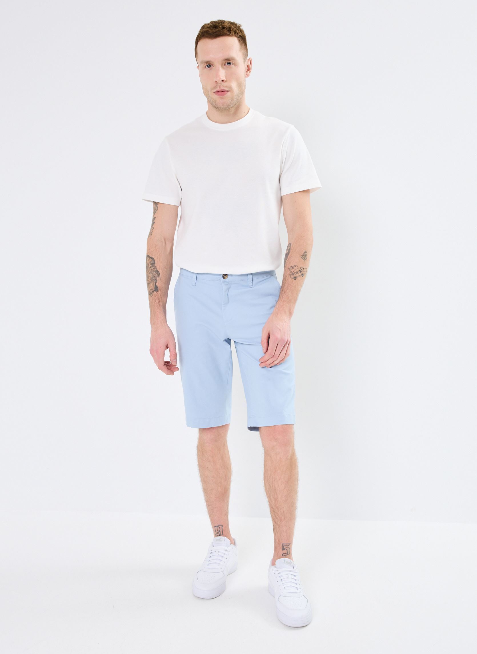 Bermudas SHORT-UNI homme bleu Marvin&Co Bermudas SHORT-UNI homme bleu SUBDUED BLUE