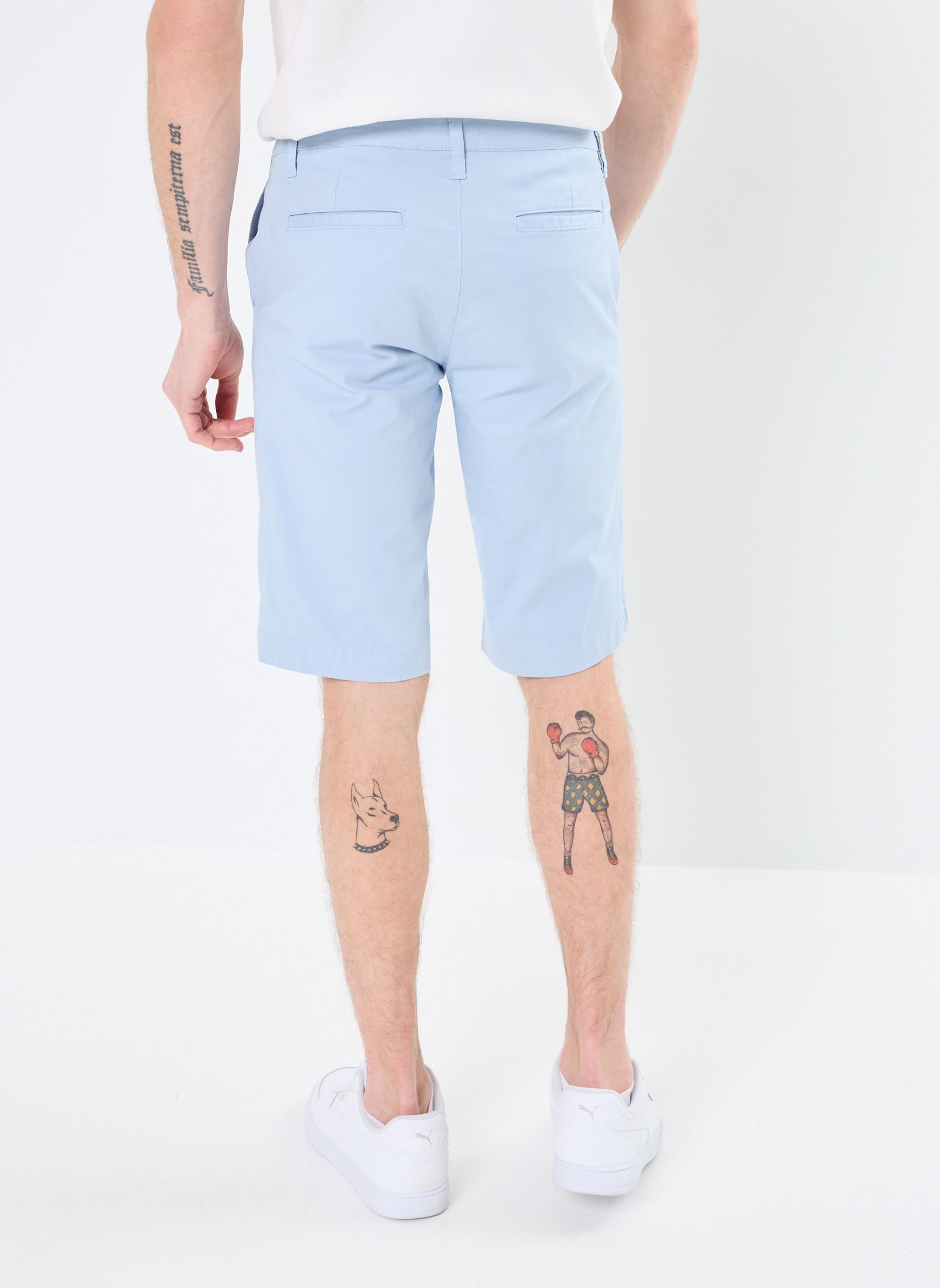 Bermudas SHORT-UNI homme bleu Marvin&Co Bermudas SHORT-UNI homme bleu SUBDUED BLUE