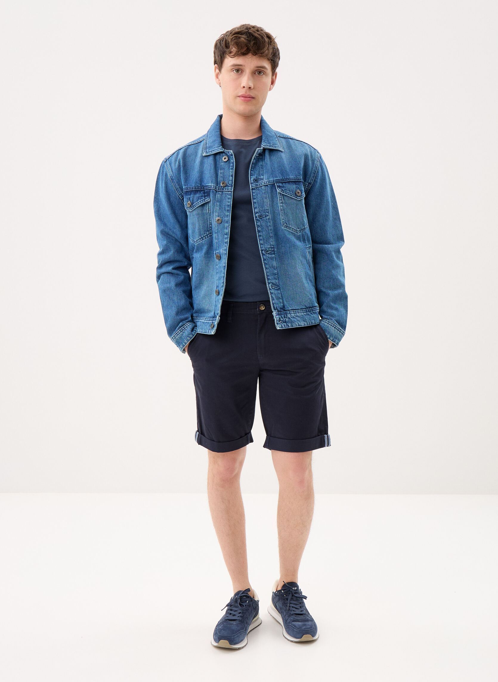 Bermudas SHORT-UNI homme bleu Marvin&Co Bermudas SHORT-UNI homme bleu NIGHT SKY