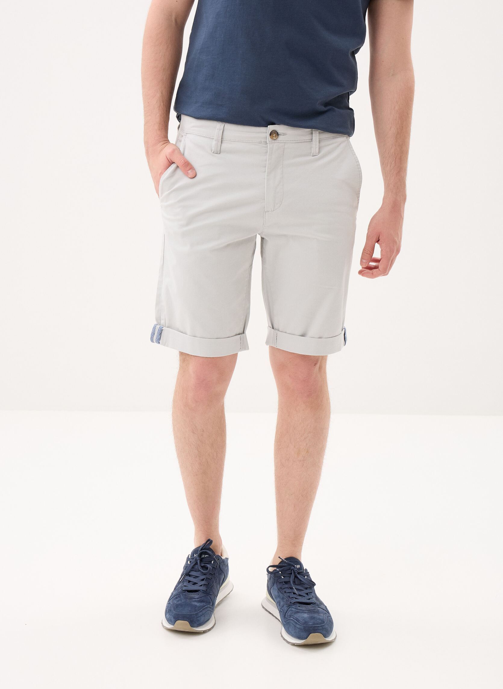 Bermudas SHORT-UNI homme gris Marvin&Co Bermudas SHORT-UNI homme gris QUIET GRAY