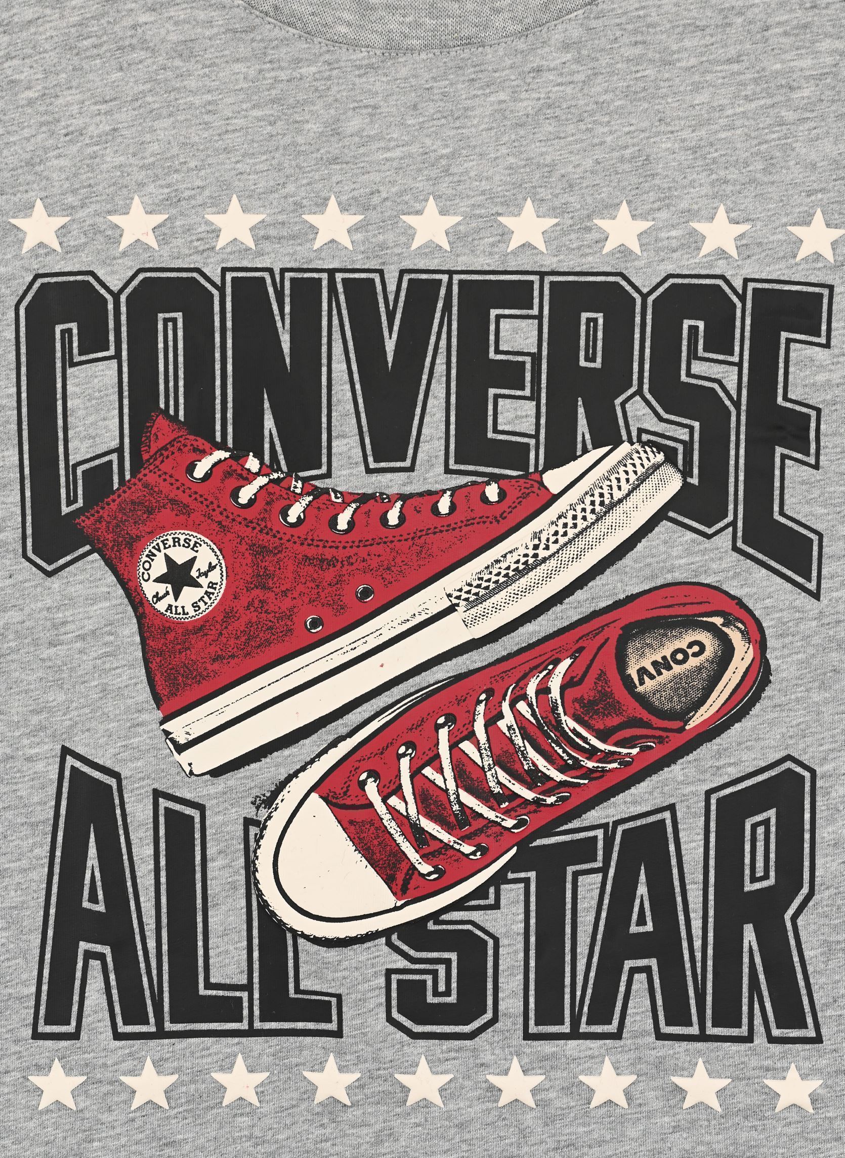 Tee-shirts manches courtes Cnvb Sneaker Arch Ss Tee / Cnvb Sneaker garçon gris Converse Apparel Tee-shirts manches courtes Cnvb Sneaker Arch Ss Tee / Cnvb Sneaker garçon gris DK GREY HEATHER