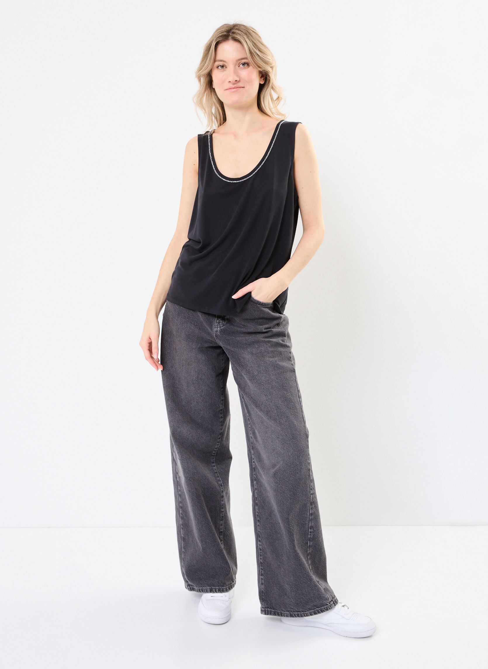 Tanktops DEBARDEUR-AMPLE damen schwarz MADE BY Tanktops DEBARDEUR-AMPLE damen schwarz Jet black